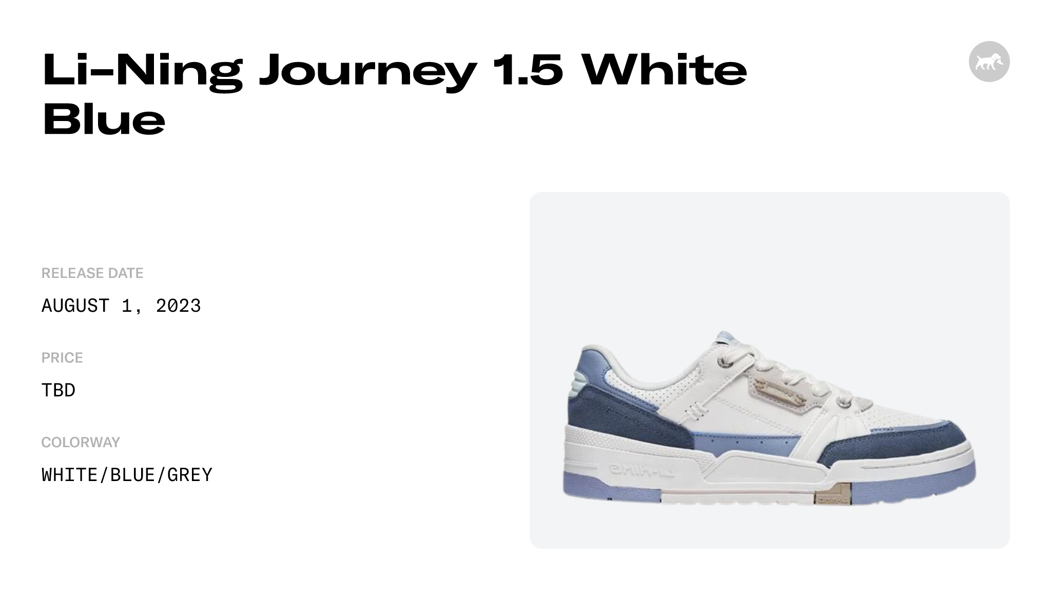 Li-Ning Journey 1.5 White Blue - AGCT265-5 Raffles and Release Date