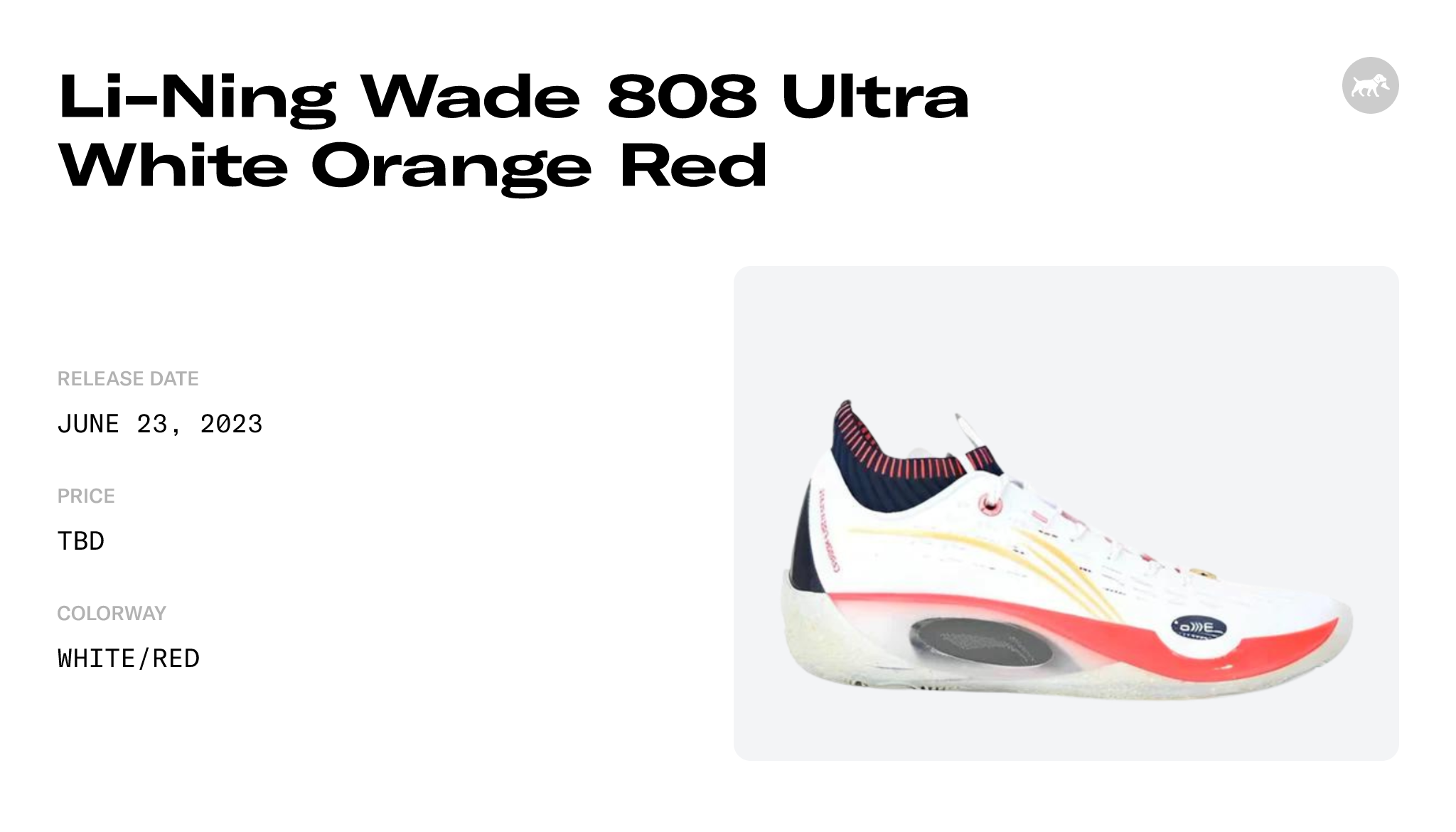 Li-Ning Wade 808 Ultra White Orange Red - ABAS113-6 Raffles and ...