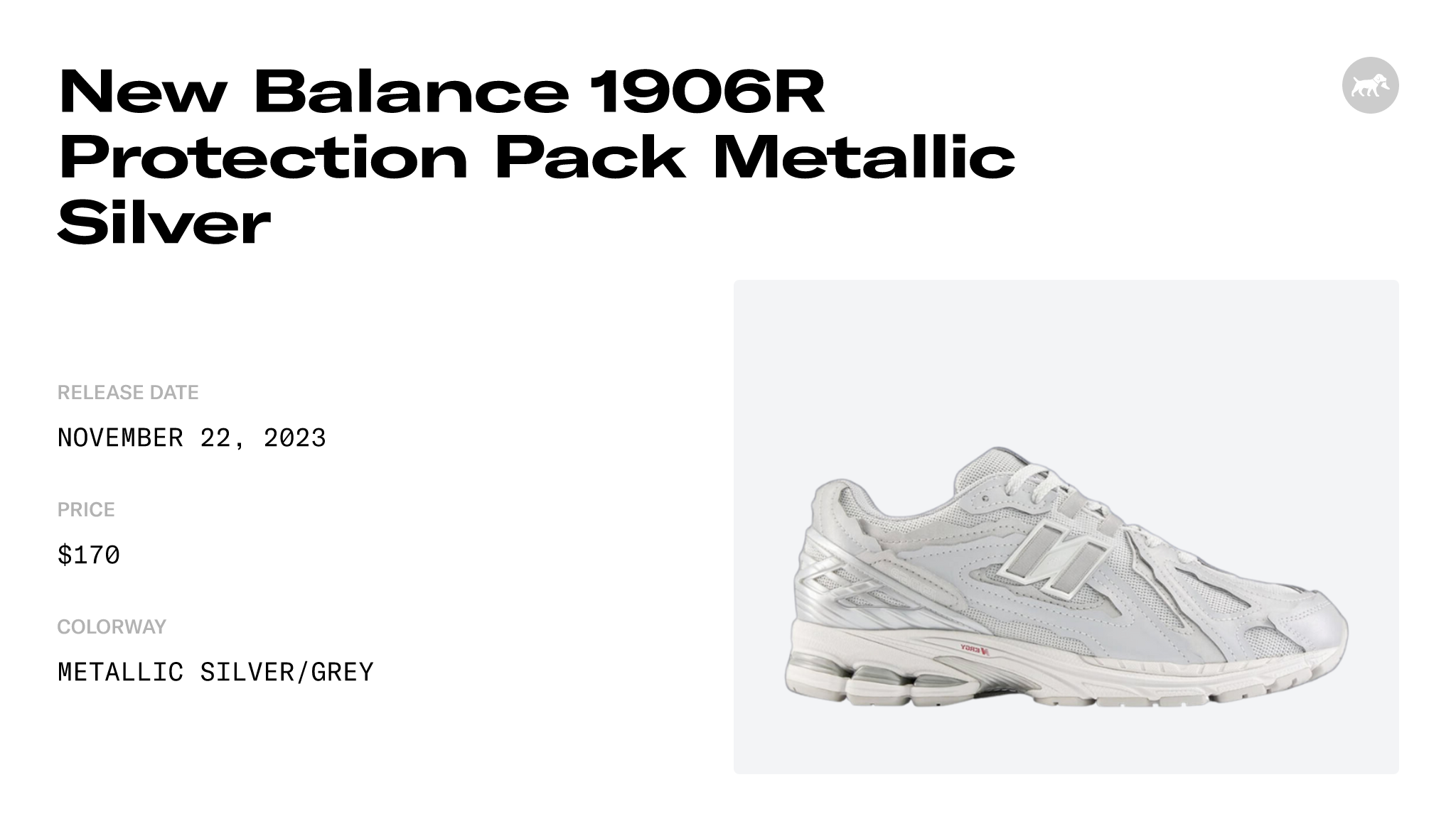 New Balance 1906R Protection Pack Metallic Silver - M1906DH