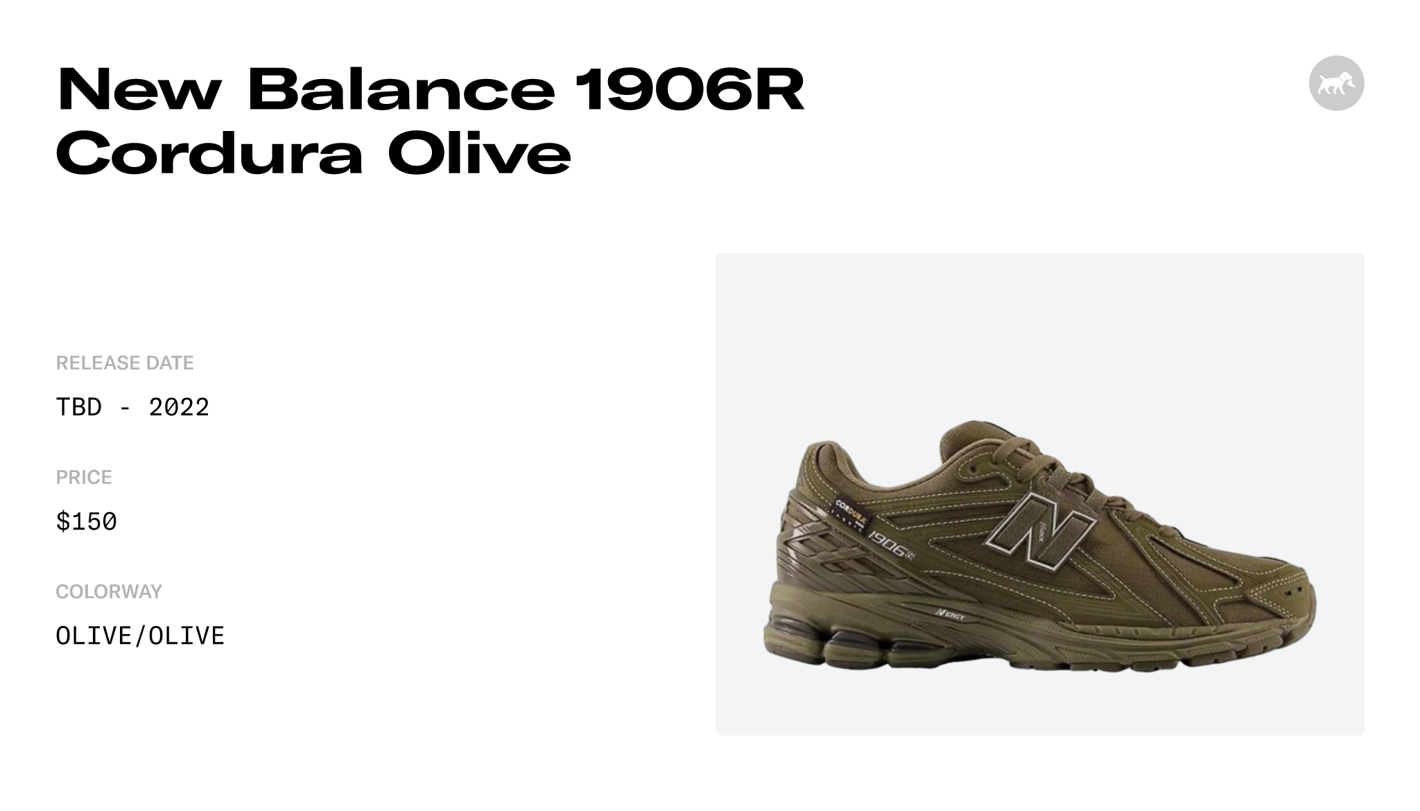 New Balance 1906R Cordura Olive - M1906RS Release Info