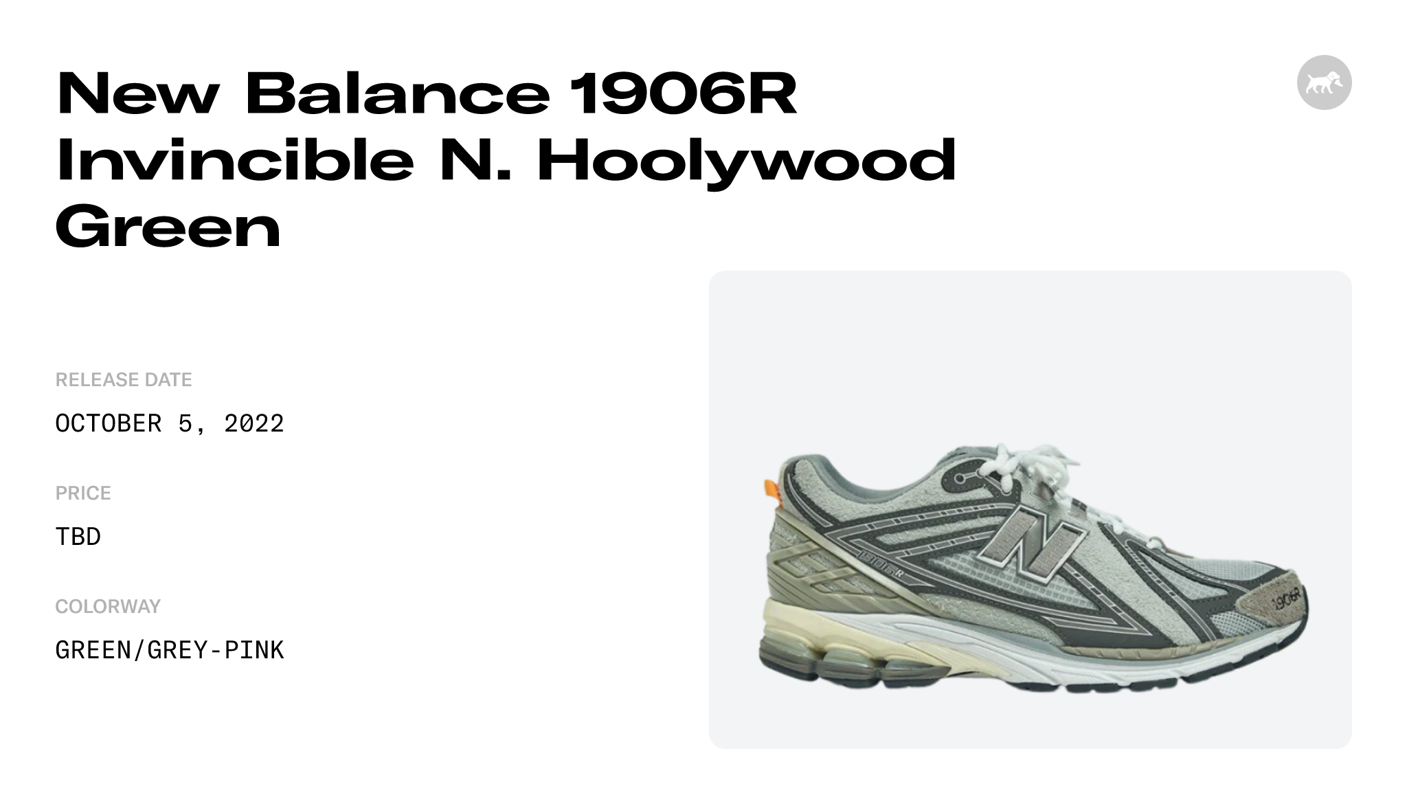 New Balance 1906R Invincible N. Hoolywood Green - M1906RNI Raffles