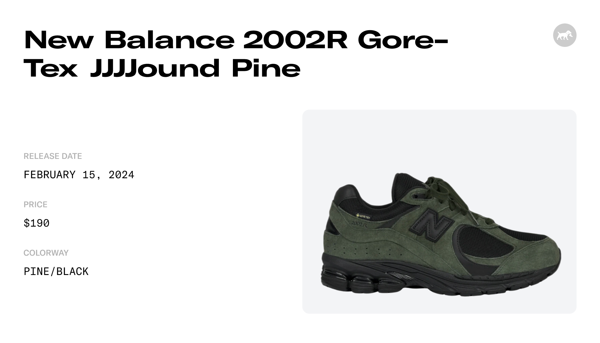 JJJJound New Balance 2002R GORE-TEX 