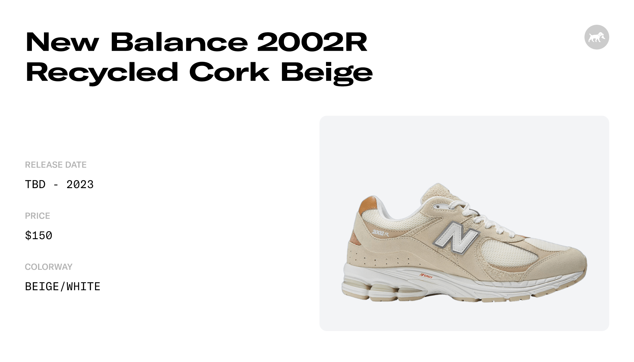 New Balance 2002R Recycled Cork Beige - M2002RSC Raffles and