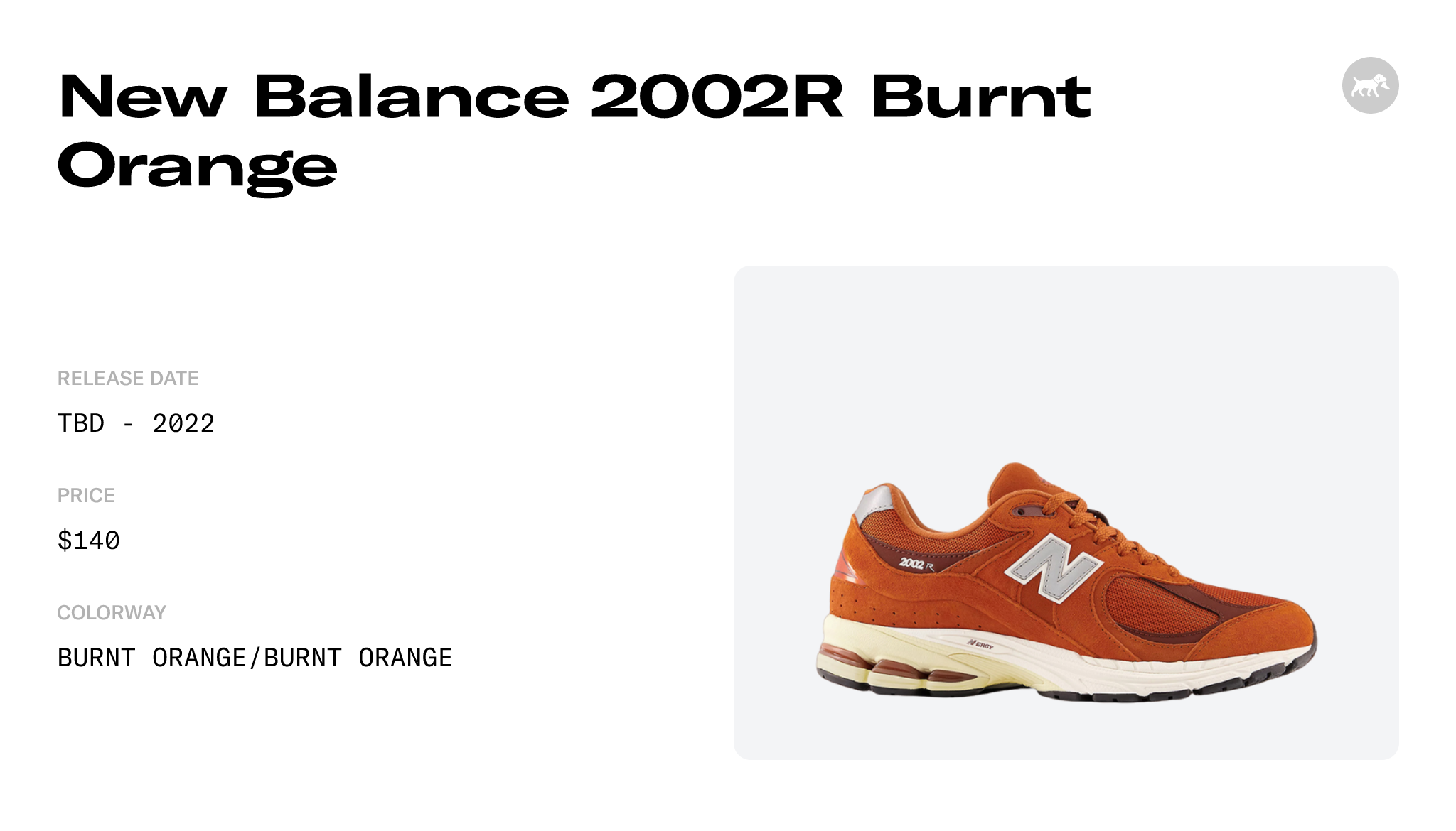 New Balance 2002R Burnt Orange - M2002RCB Raffles and Release Date
