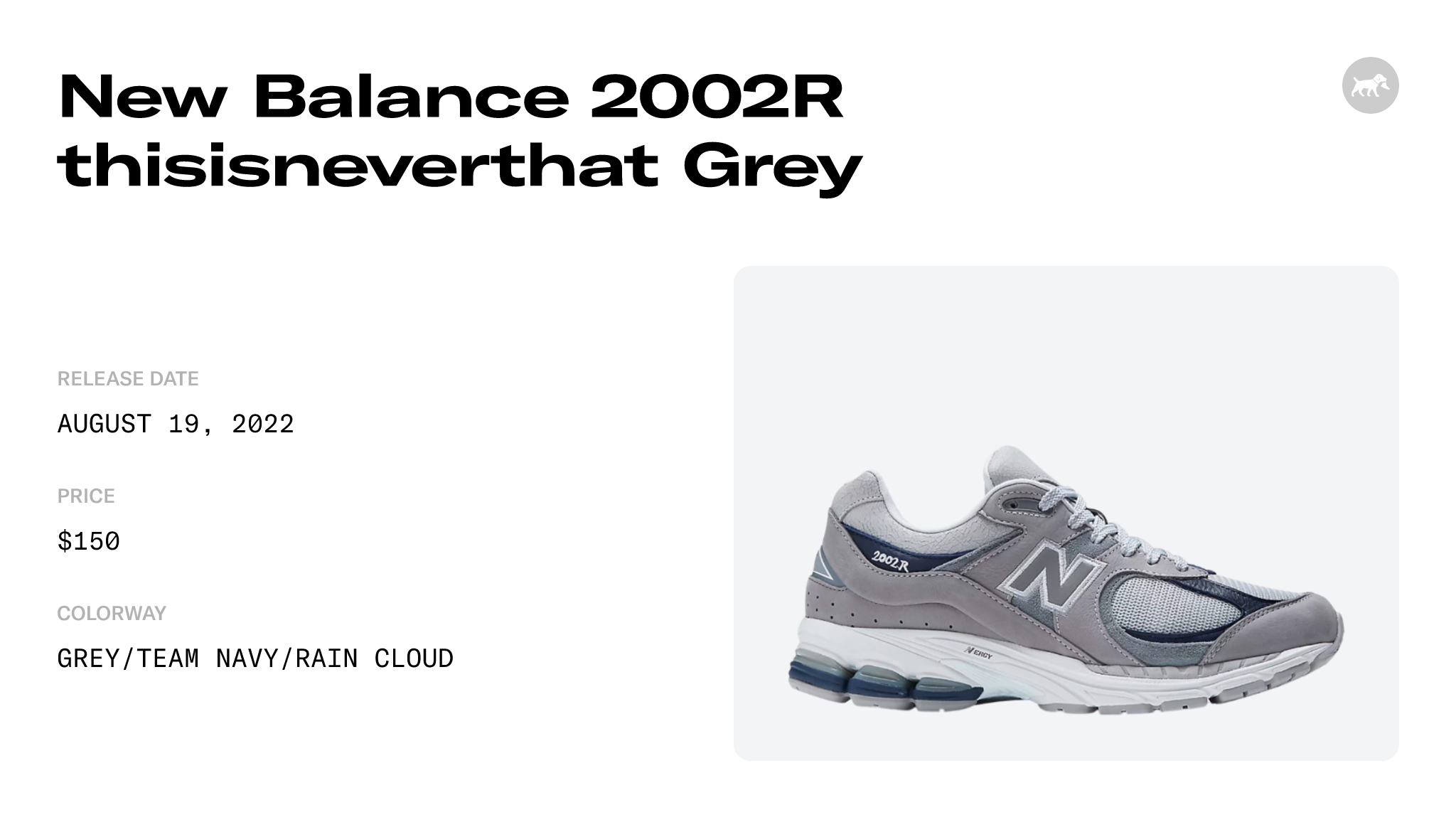 New Balance 2002R thisisneverthat Grey - M2002RTH Raffles and