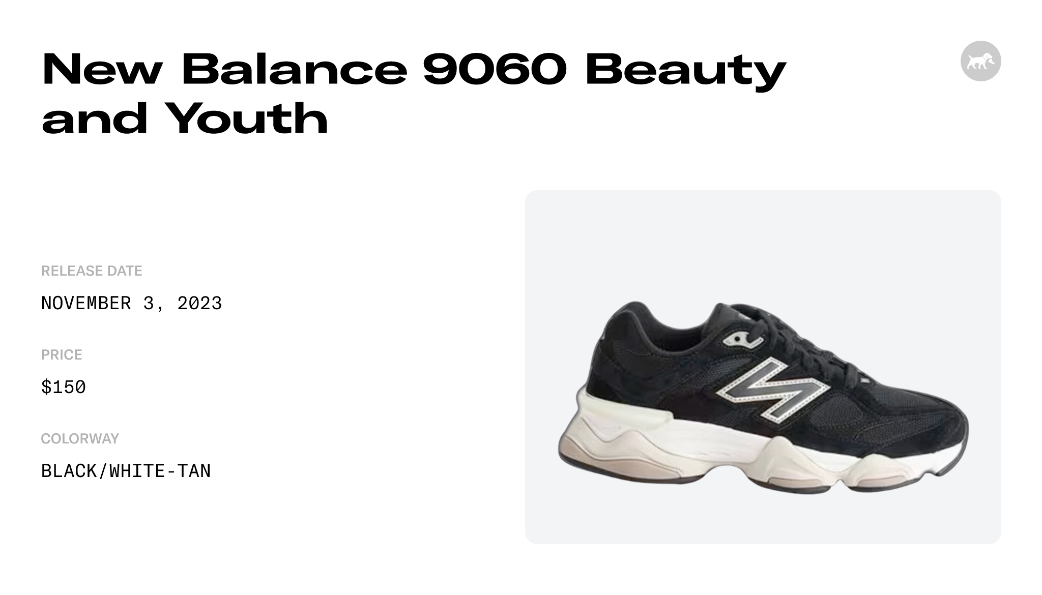 New Balance 9060 Beauty and Youth - U9060UBY Raffles and Release Date