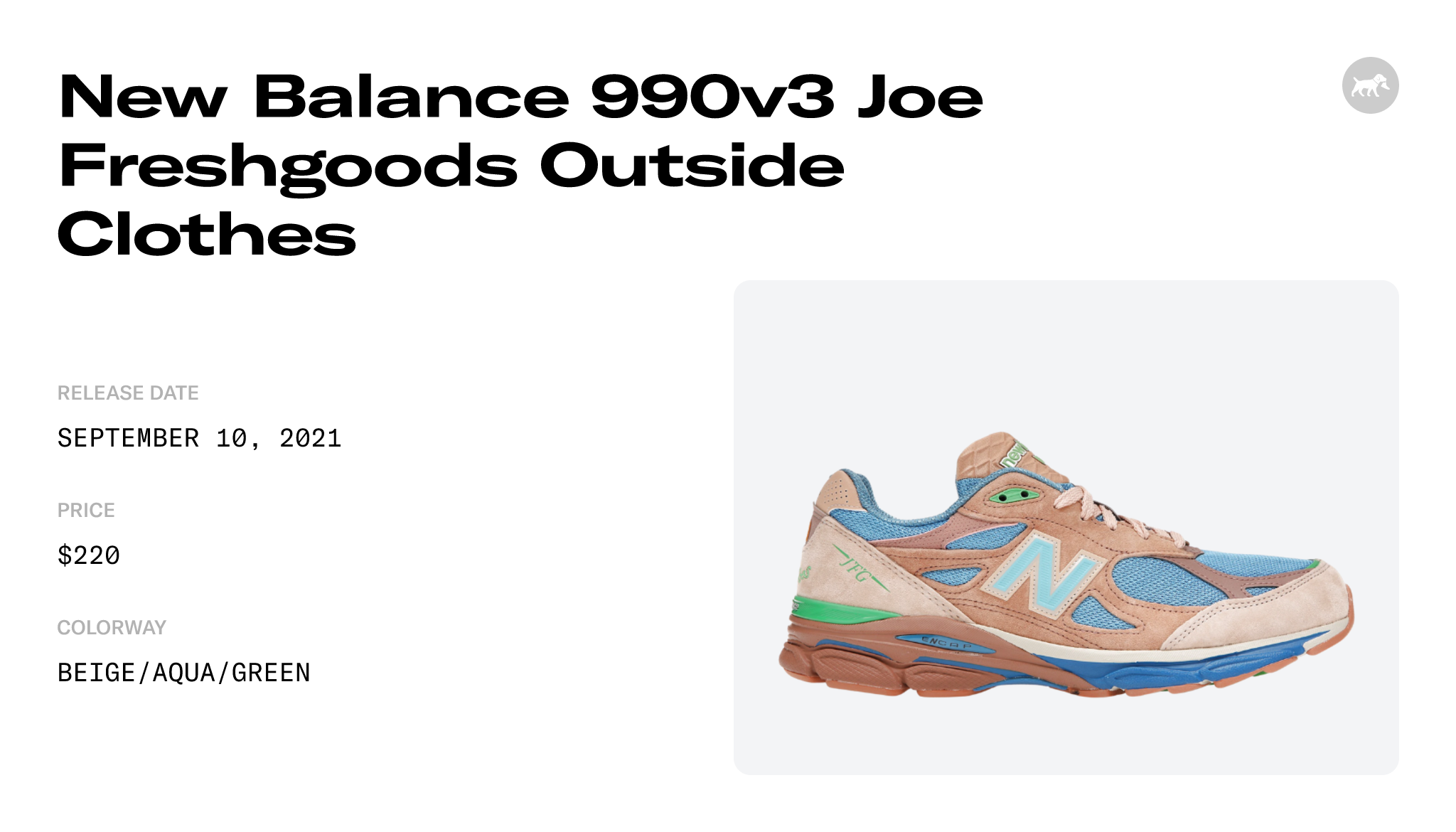 New Balance 990v3 Joe Freshgoods Outside Clothes - M990JG3 Raffles and  Release Date