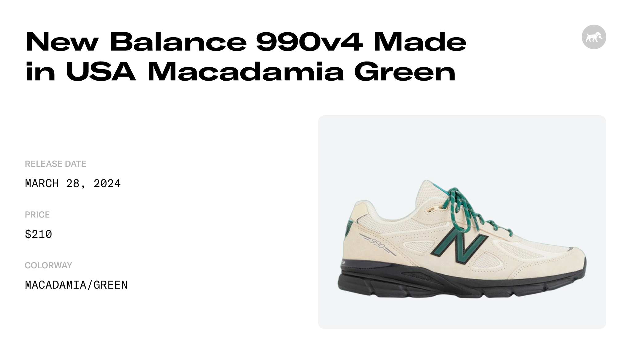 New Balance 990v4 Made in USA Macadamia Green - U990GB4 Raffles and Release  Date