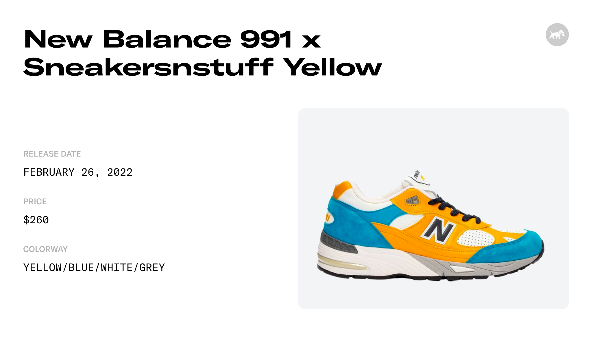 New Balance 991 x Sneakersnstuff Yellow - M991ef Raffles and Release Date