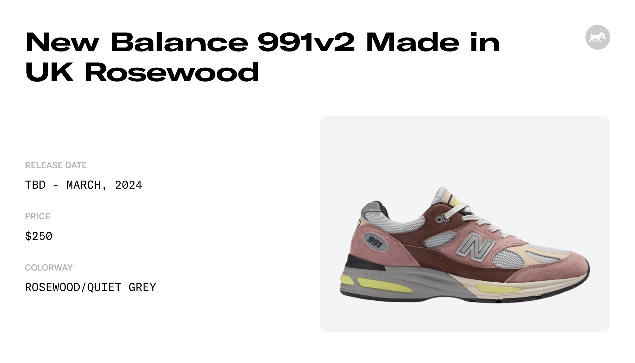 New Balance 991v2 Made in UK Rosewood - U991MG2 Raffles and Release Date