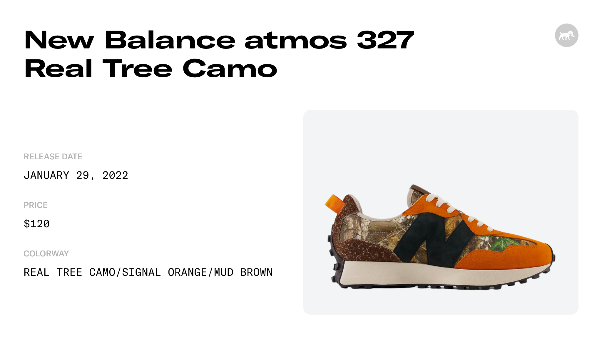 New Balance atmos 327 Real Tree Camo - MS327ART Raffles and Release Date