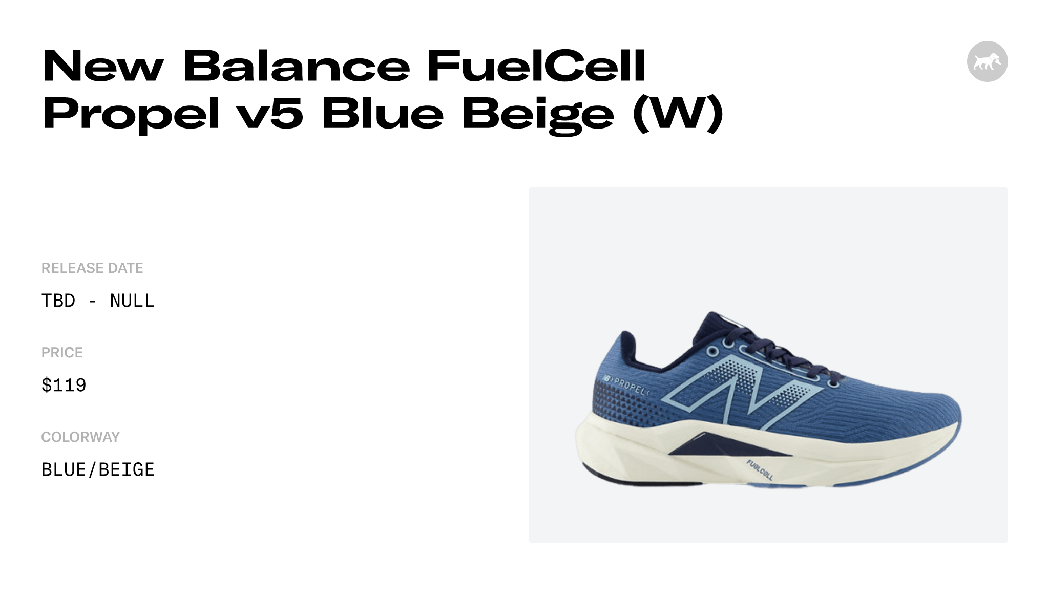 New Balance FuelCell Propel V5 Blue Beige (W) - WFCPRLH5 Raffles And ...