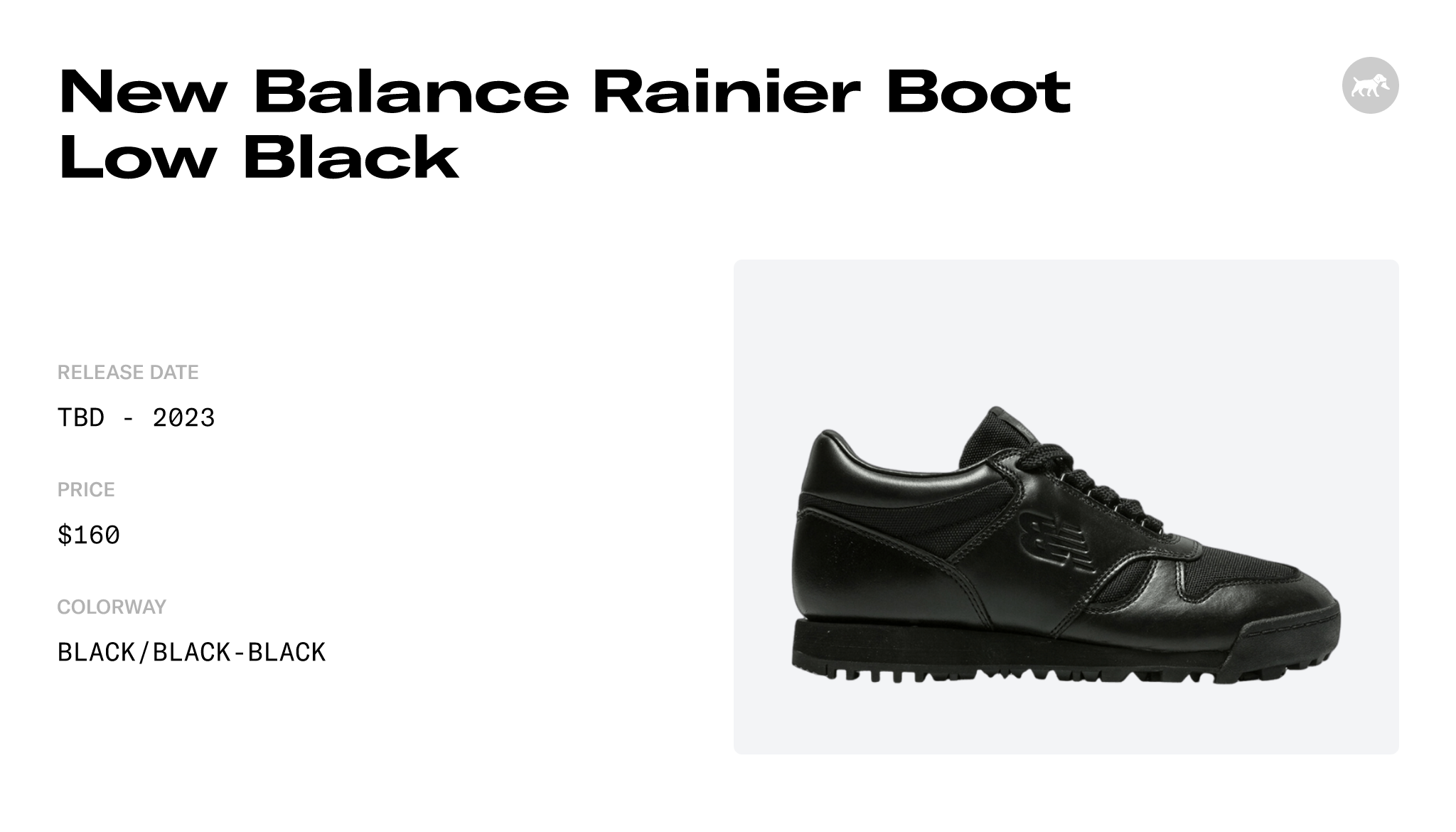 New Balance Rainier Boot Low Black Ualgsbbb Release Info