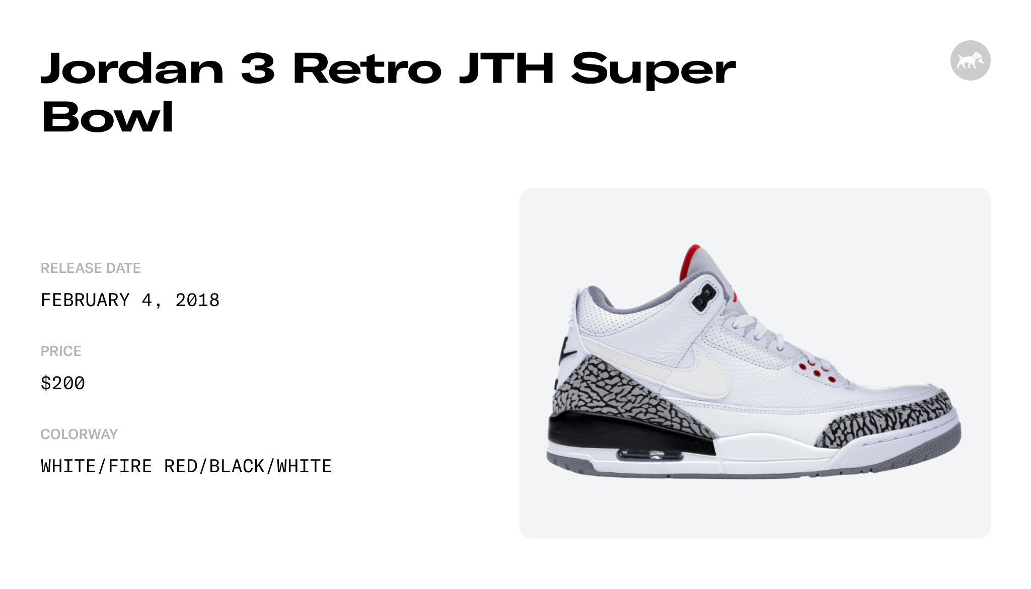 Jordan 3 Retro JTH Super Bowl - AV6683-160 Raffles and Release Date