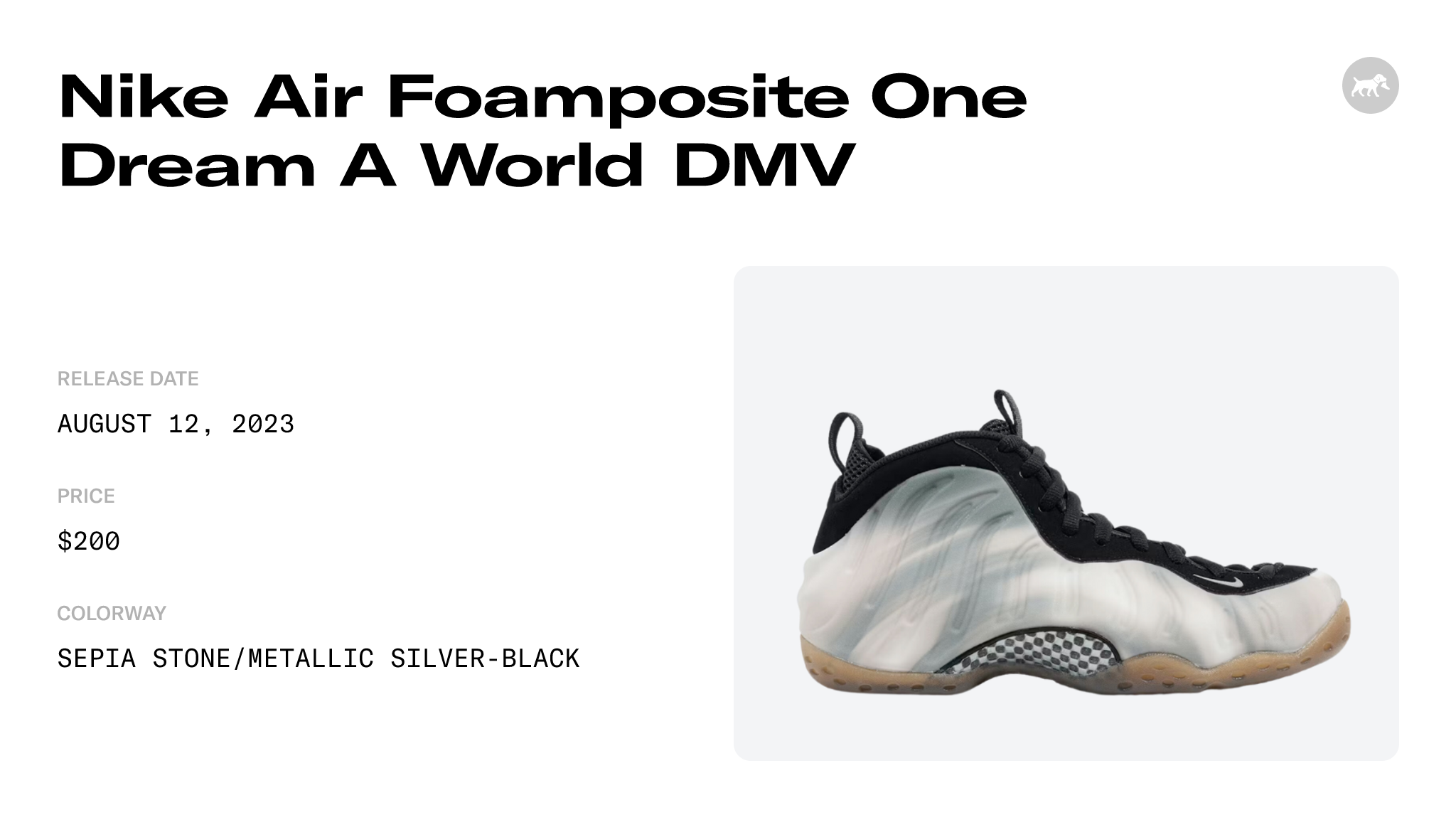 Nike Air Foamposite One 'Dream a World' DMV Exclusive Release Date