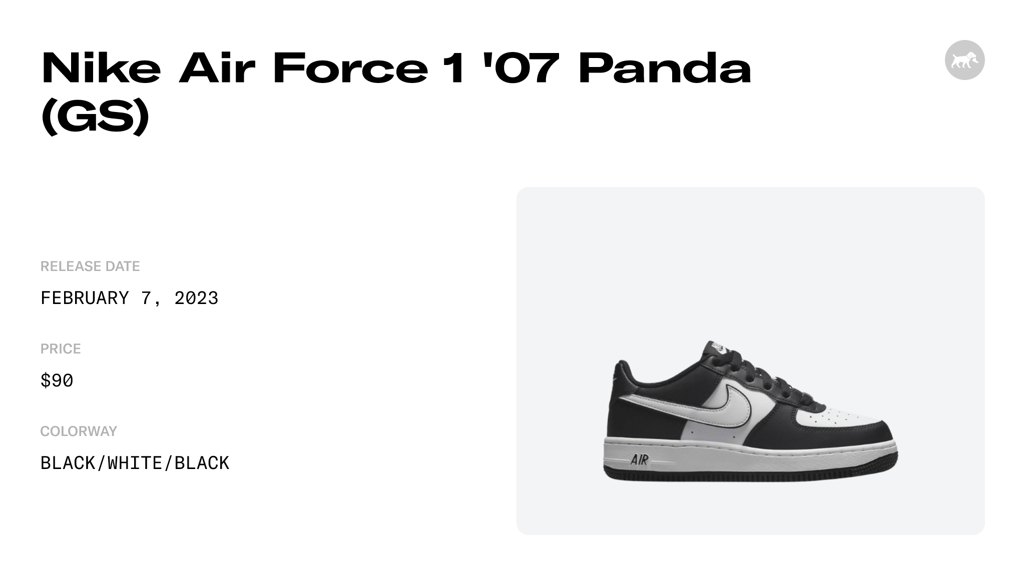 Nike Air Force 1 '07 Low Panda