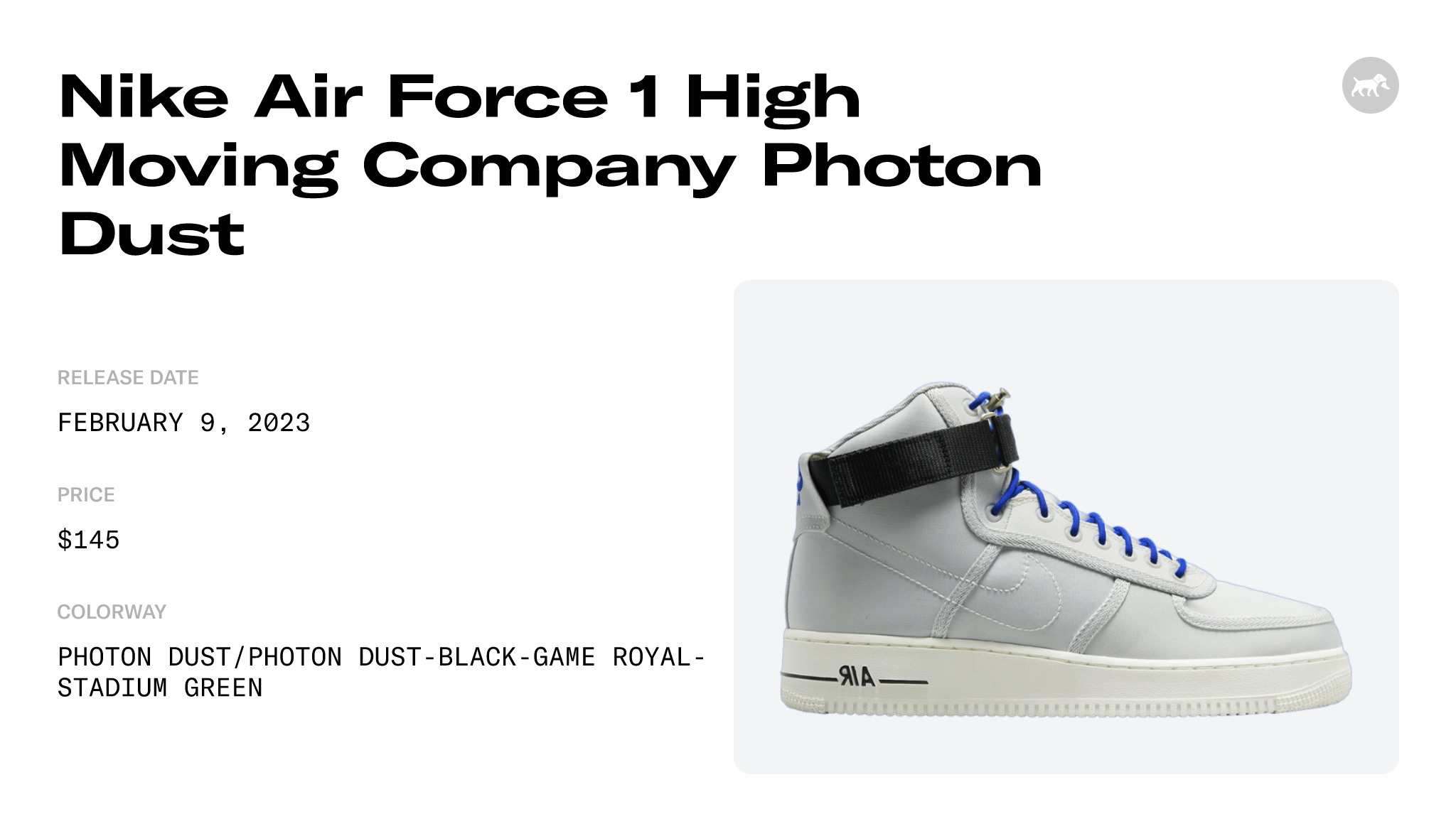 Nike Air Force 1 Low Moving Company Black Blue White DV0794-001 Men Sizes