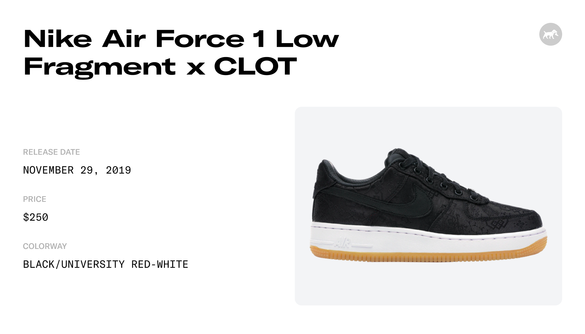 Nike Air Force 1 Low Fragment x CLOT - CZ3986-001 Raffles and Release Date