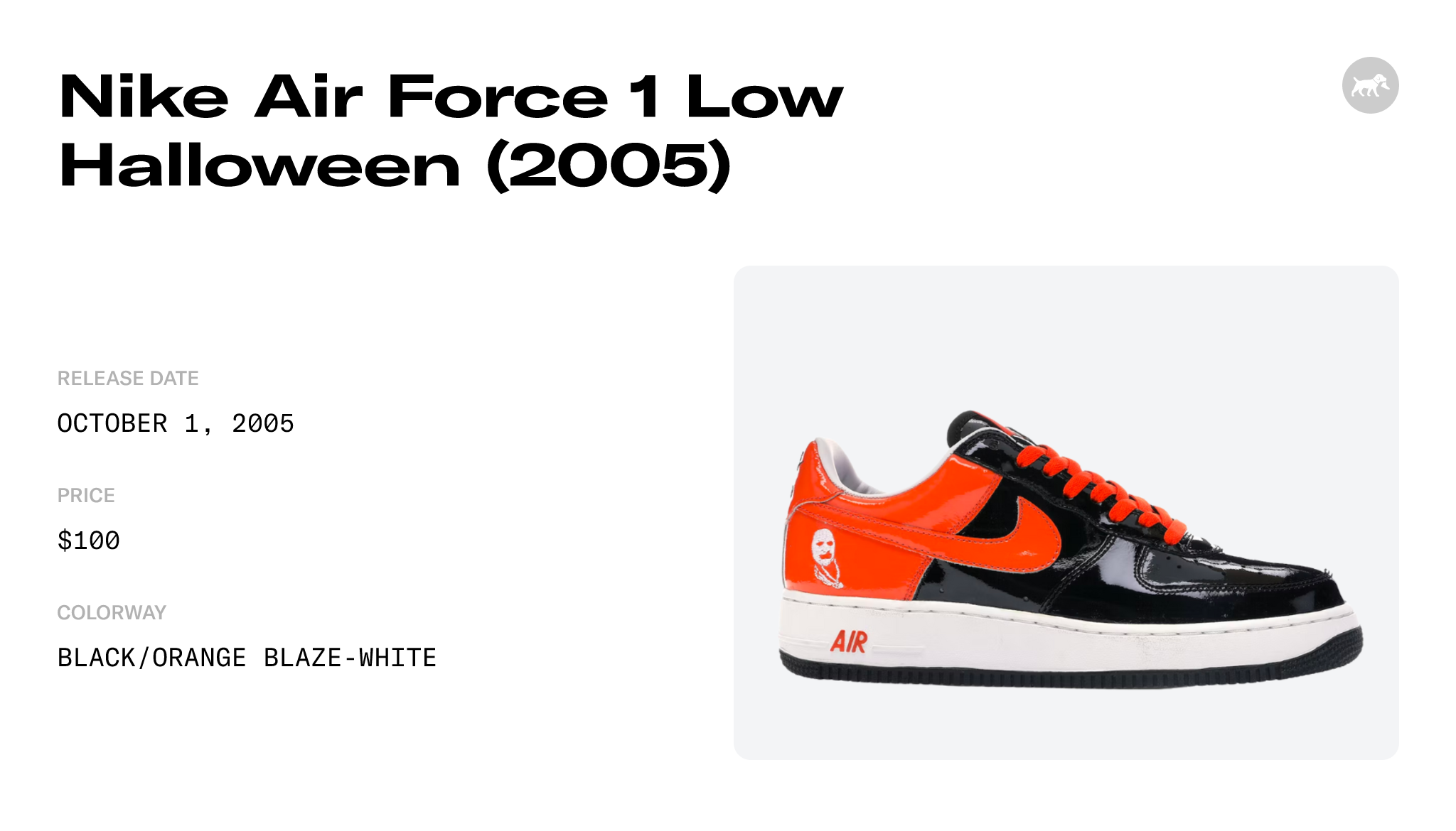 Nike Air Force 1 Low Halloween (2005) Men's - 312945-081 - US