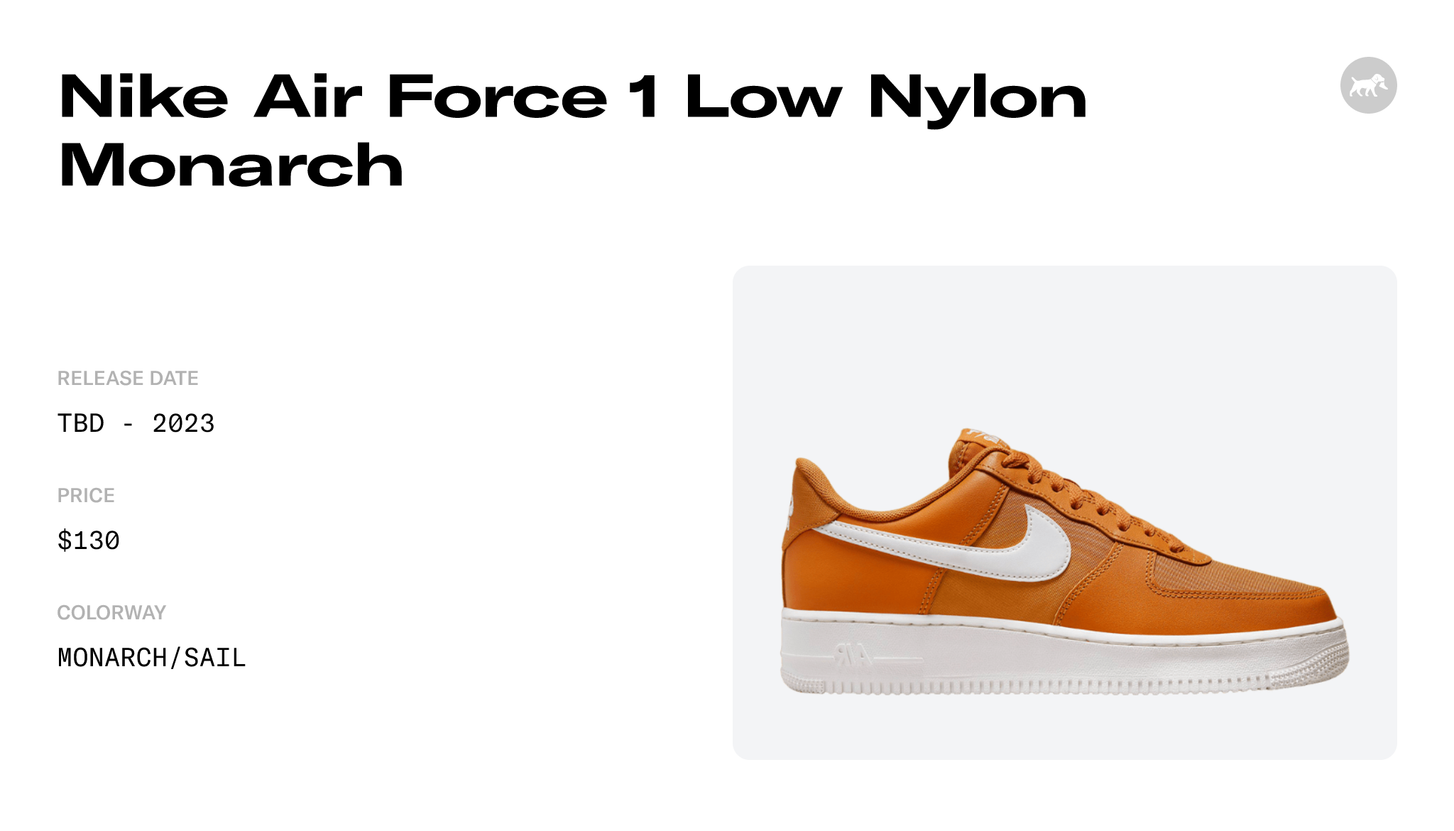 Nike Air Force 1 Low Nylon Orange FB2048-800