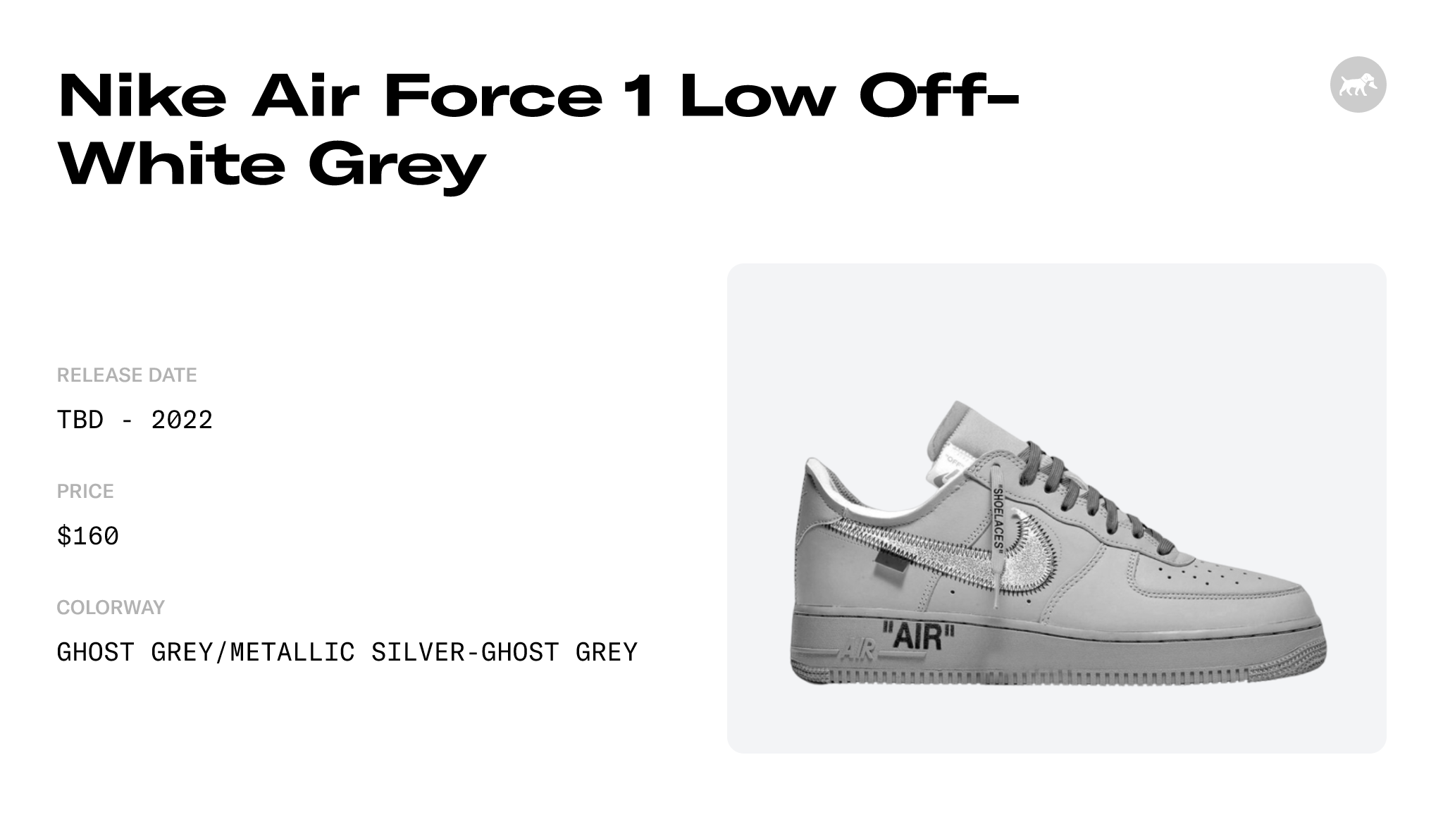 The OFF-WHITE Air Force 1 Ghost Grey Is COMING ! 