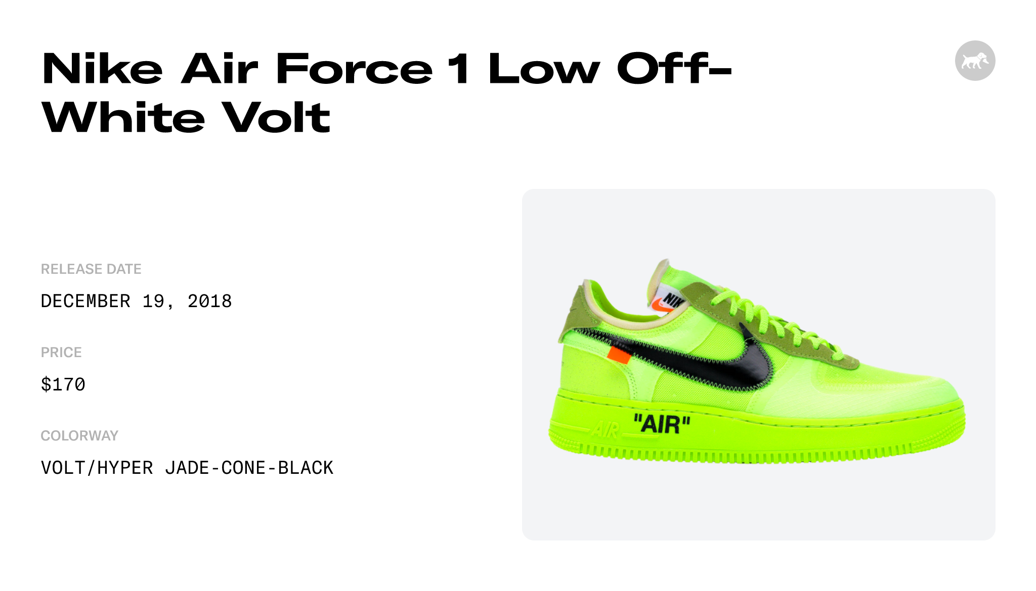 Nike Air Force 1 Low Off-White Volt - AO4606-700 Raffles and Release Date