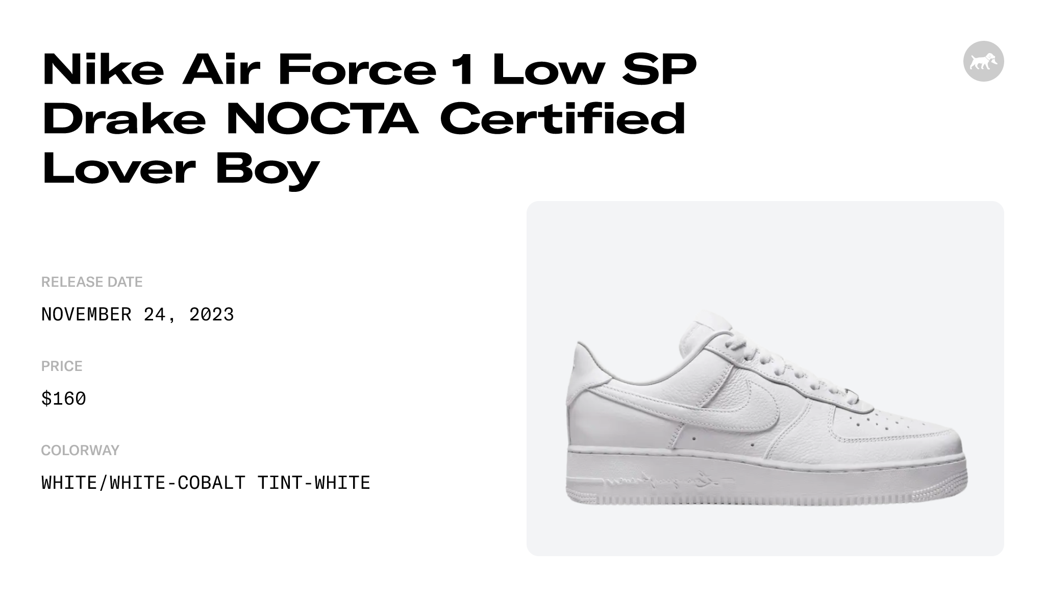 Drake's Nocta x Nike Air Force 1 Drops in December