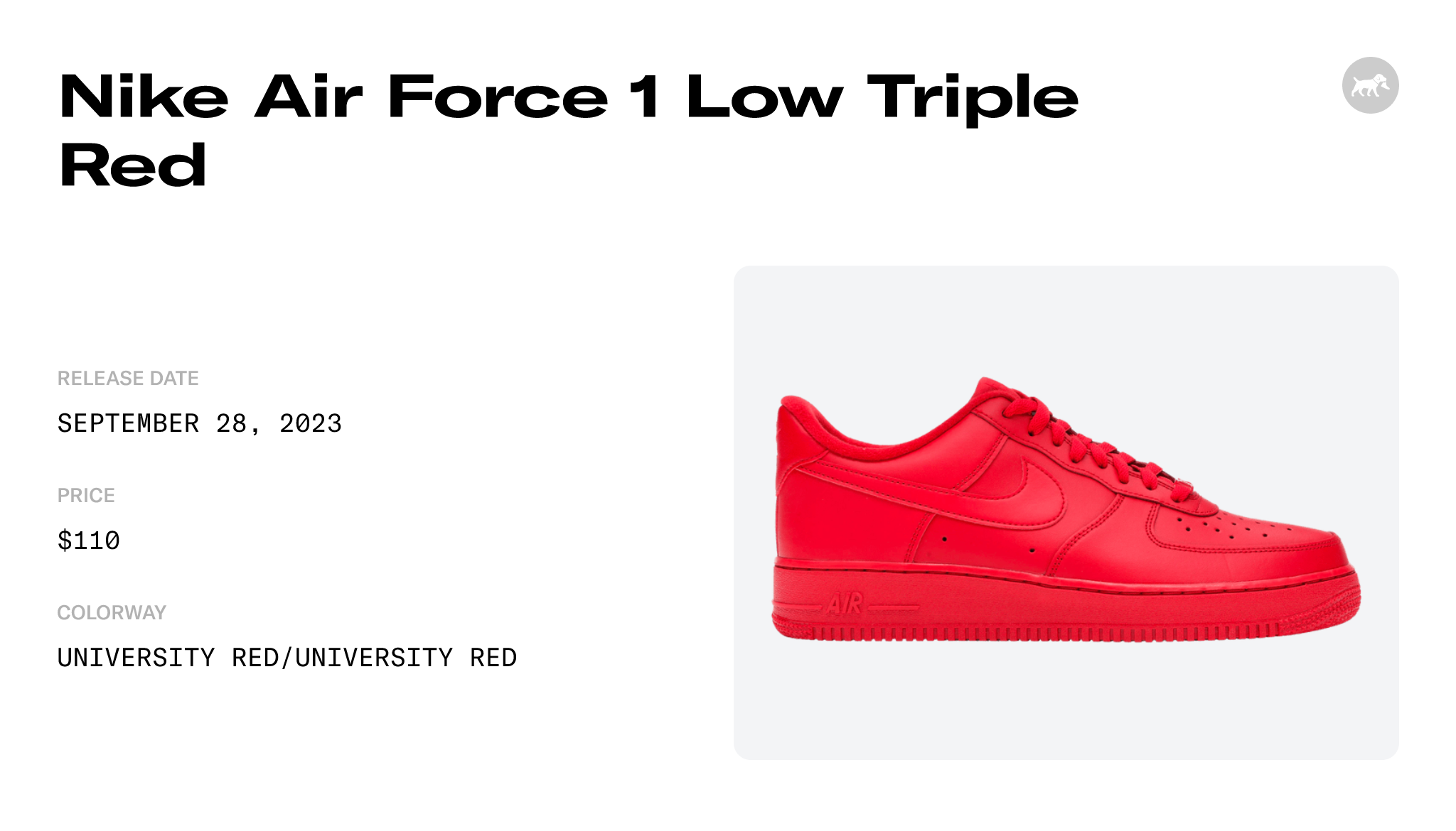 Buy Air Force 1 Low '07 LV8 1 'Triple Red' - CW6999 600