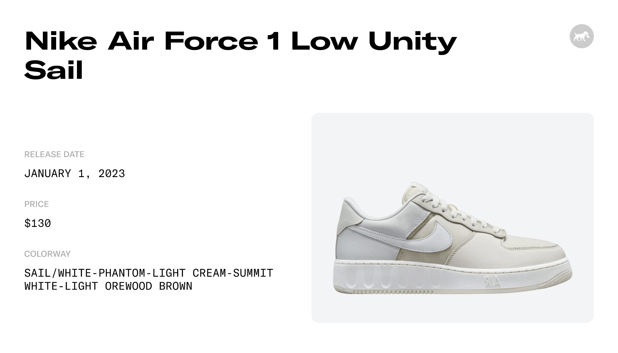 Nike Air Force 1 Low Unity Sail - DM2385-101 Raffles and Release Date
