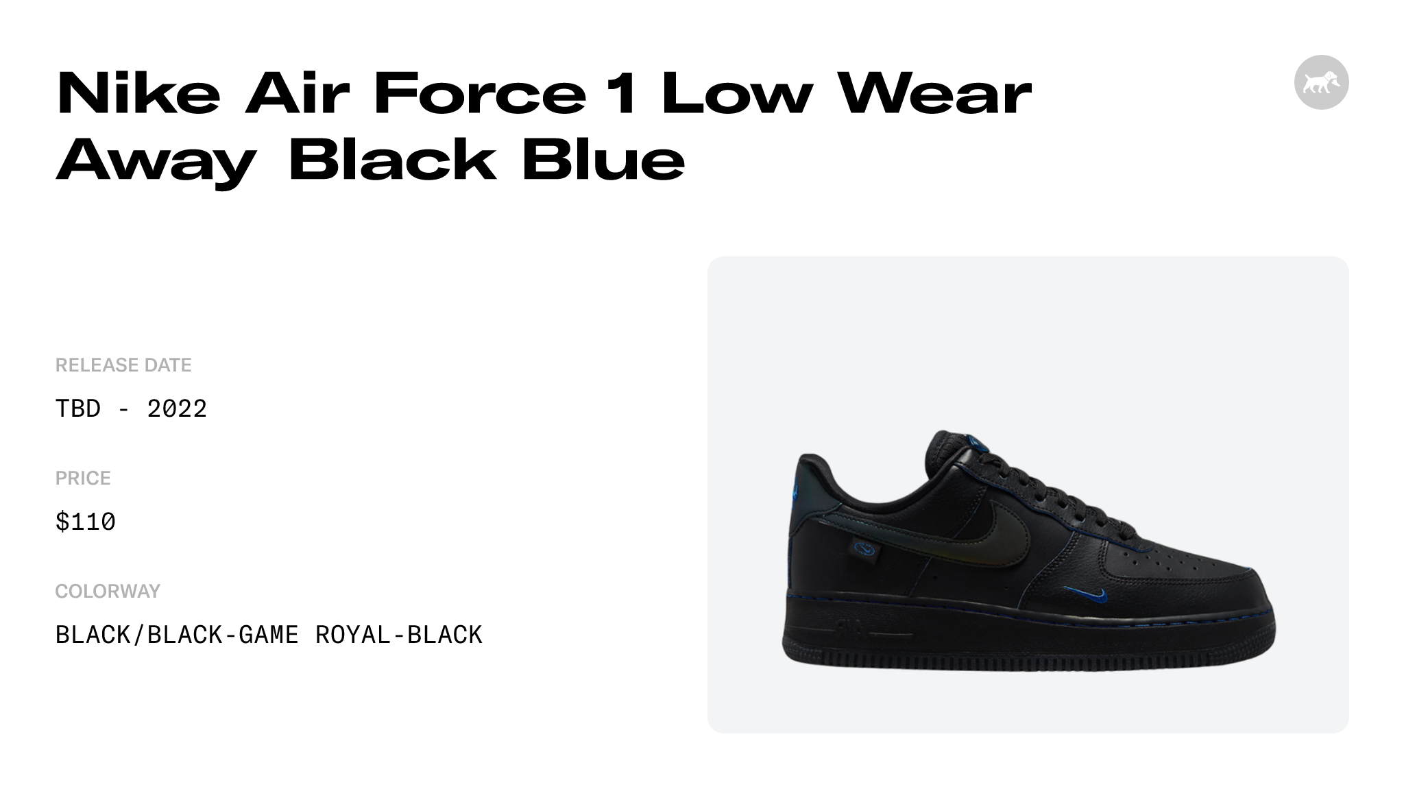 Nike Air Force 1 Low Black 2022 for Sale