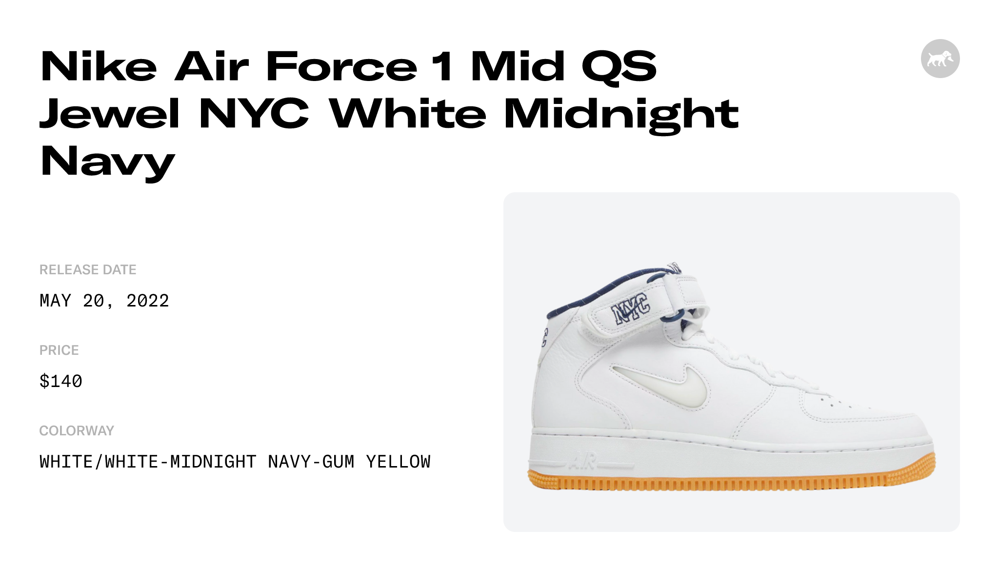 Nike Air Force 1 Mid NYC White 27cm DH5622-100 - メンズシューズ