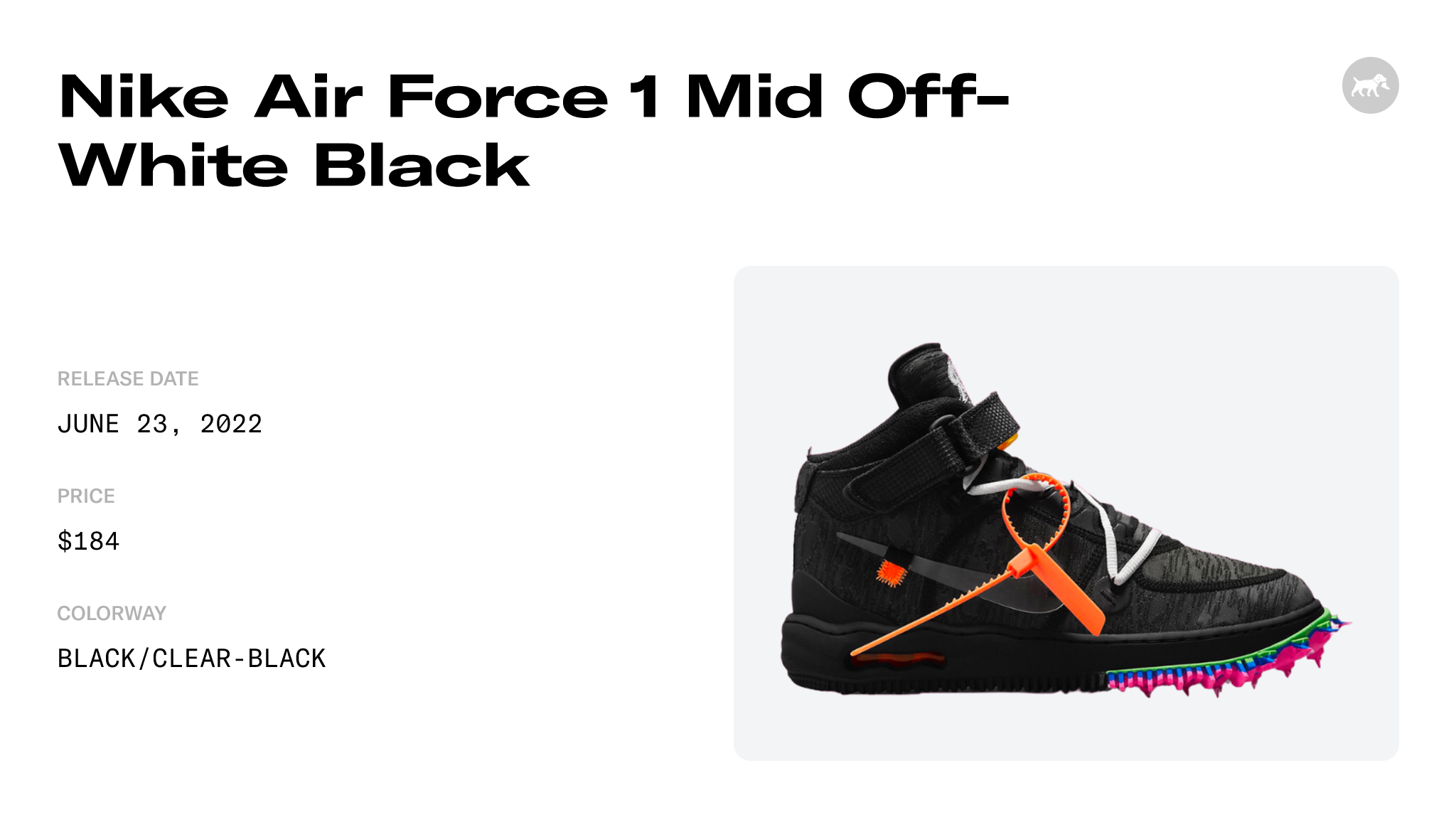 Nike Air Force 1 Mid Off-White Black Men's - DO6290-001 - US