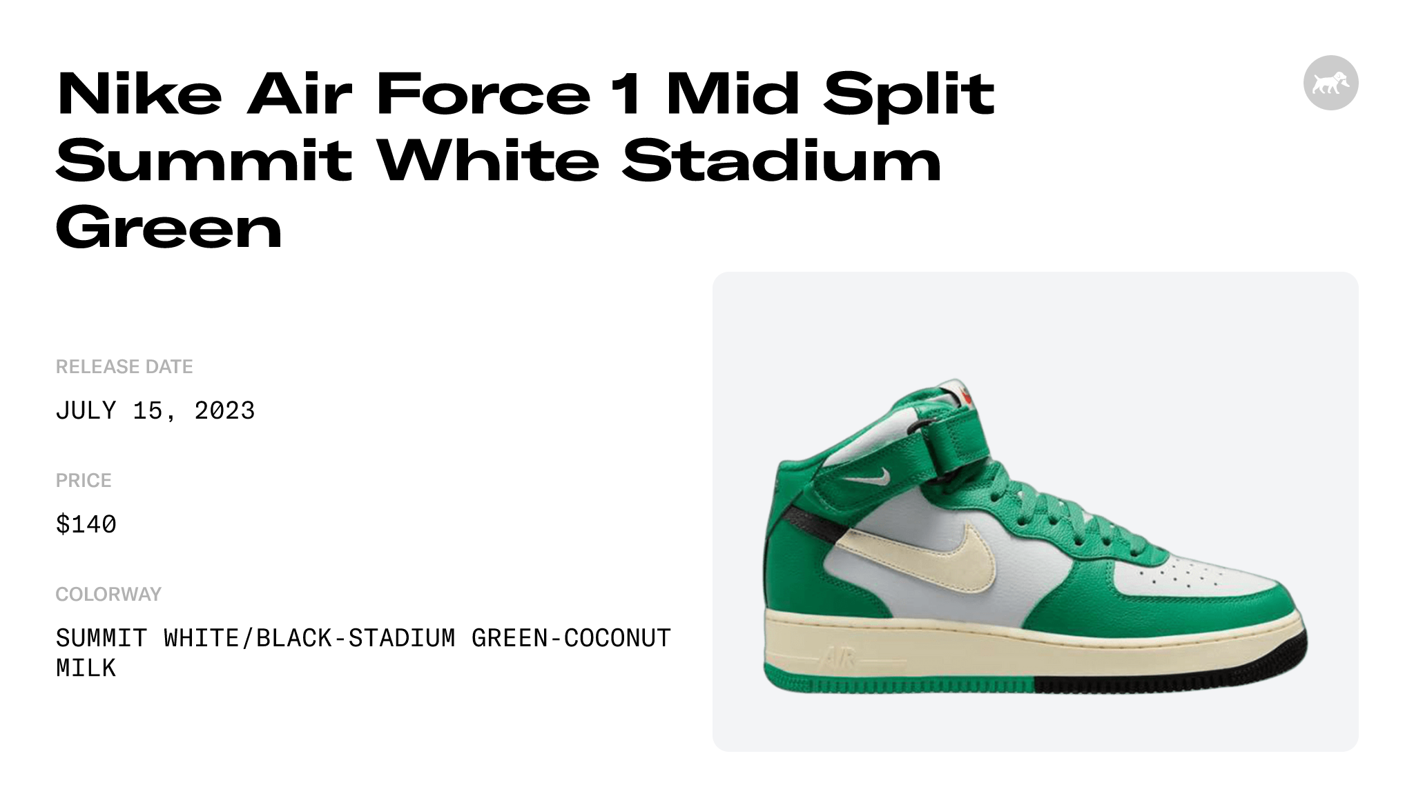 Nike Air Force 1 Mid '07 LV8 Summit White/Black/Stadium Green Men's Shoe  - Hibbett