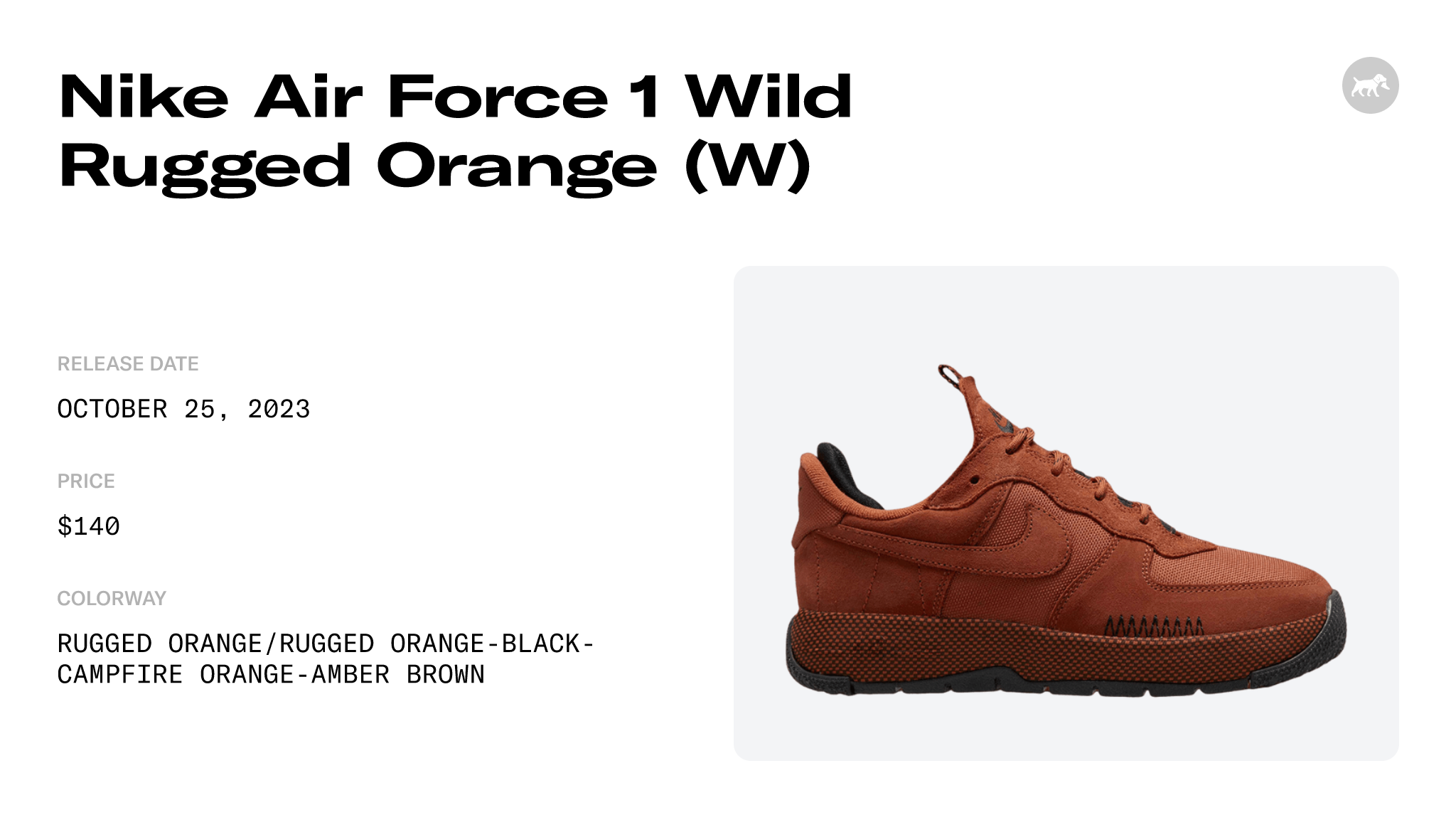Nike Air Force 1 Wild Rugged Orange FB2348-800 Release