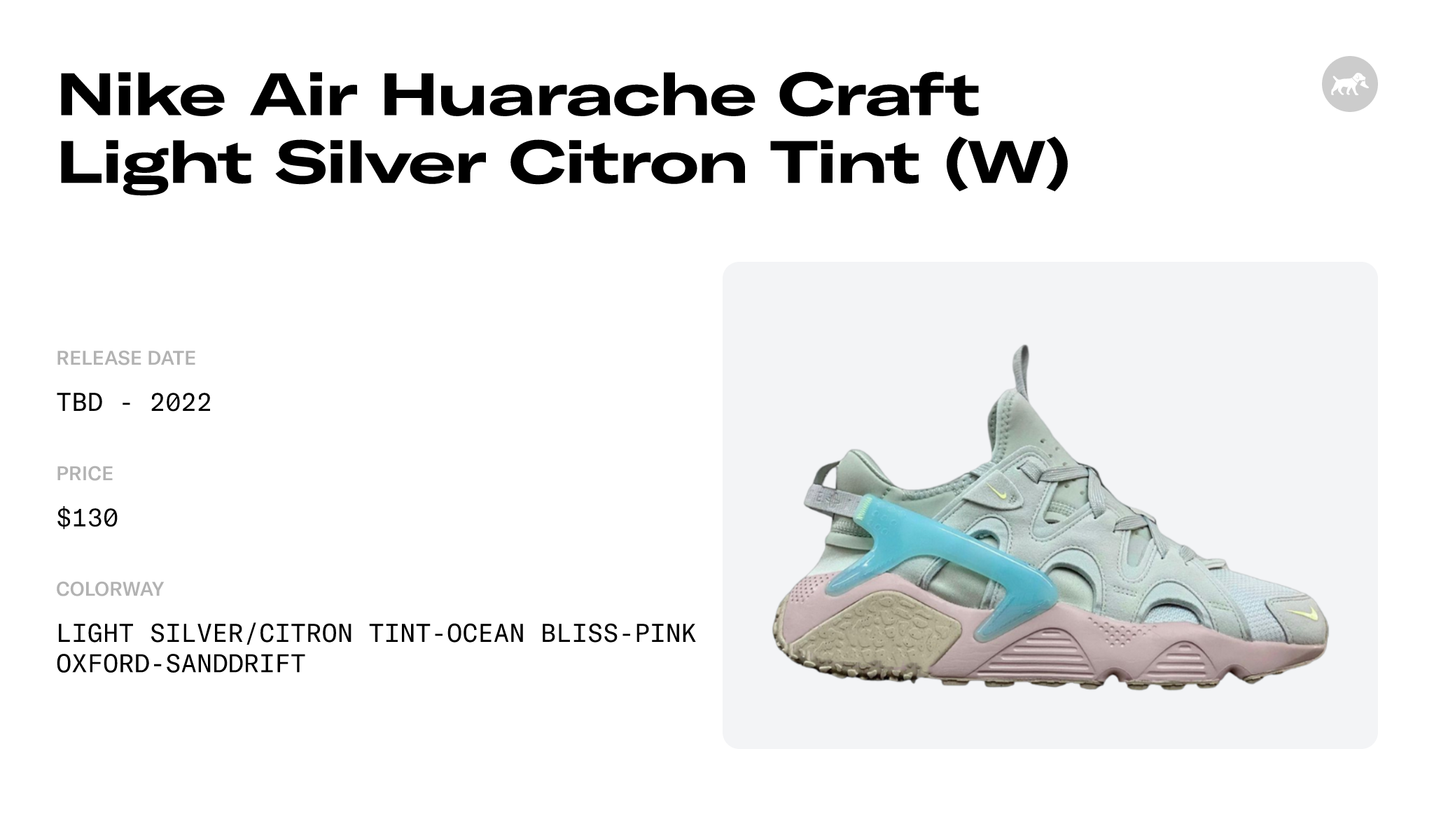 The Nike Air Huarache Craft Light Silver Citron Tint Ushers In A New Era