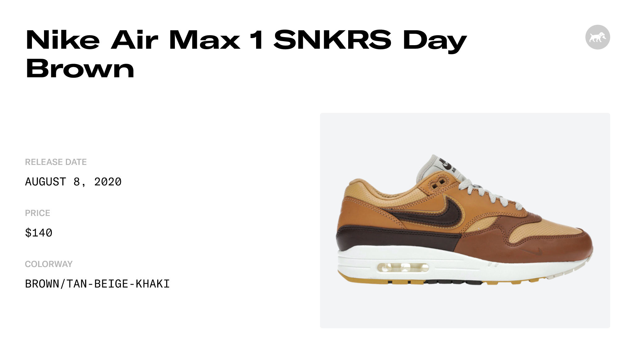 Nike Air Max 1 SNKRS Day Brown DA4302 700 Raffles