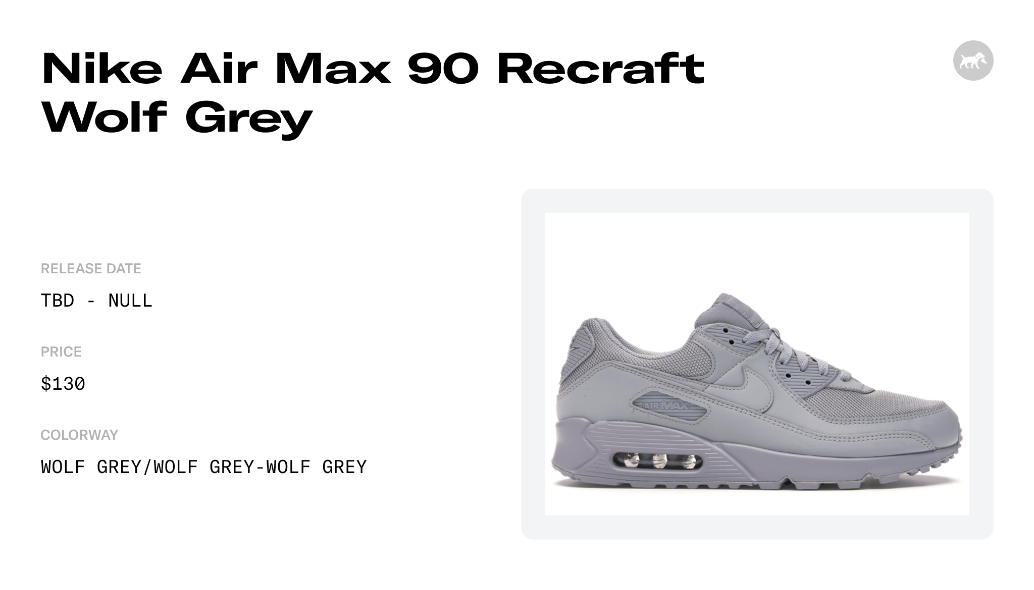 Nike Air Max 90 Recraft Wolf Grey Men's - CN8490-001 - US