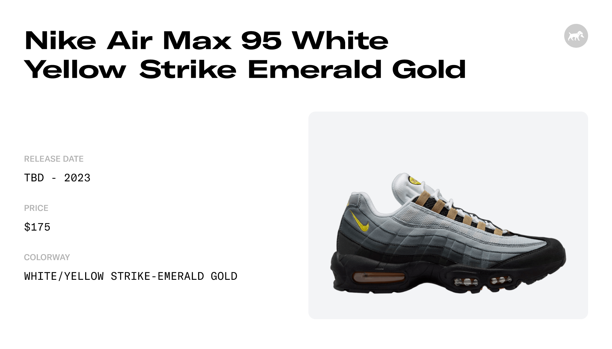 Nike Air Max 95 White Yellow Strike Emerald Gold - DX4236-100 Raffles and  Release Date