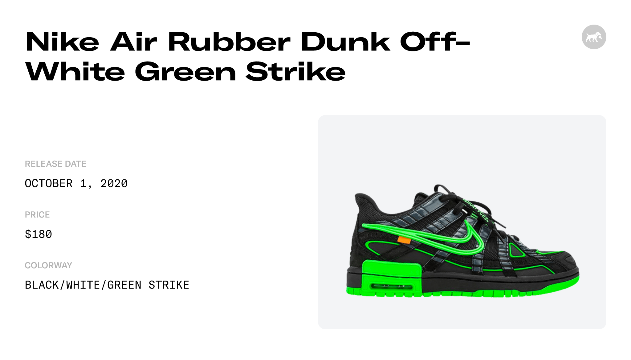 Off-White Nike Rubber Dunk CU6015-001 Release Info