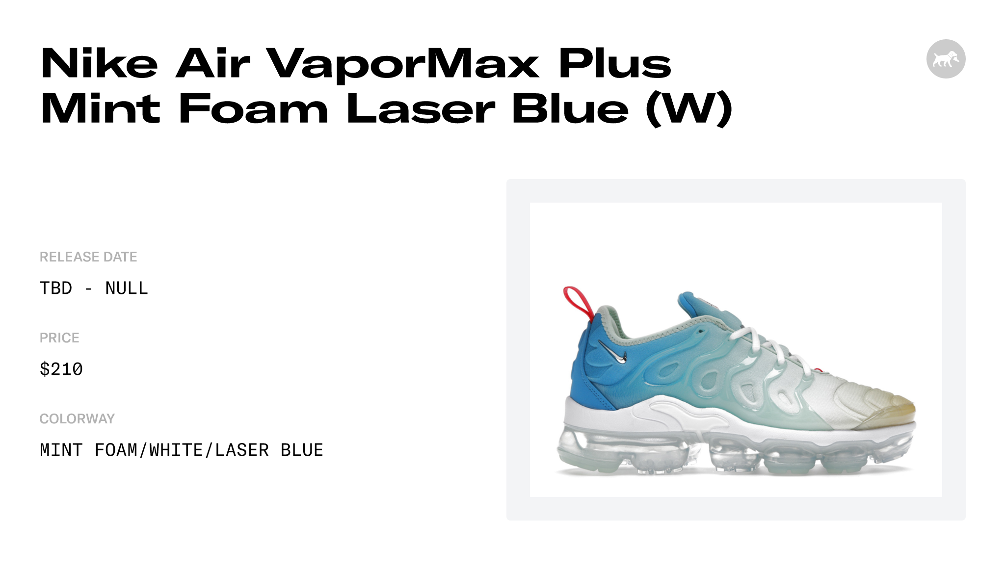 Nike Vapormax Plus ‘Mint Foam hotsell Laser Blue’