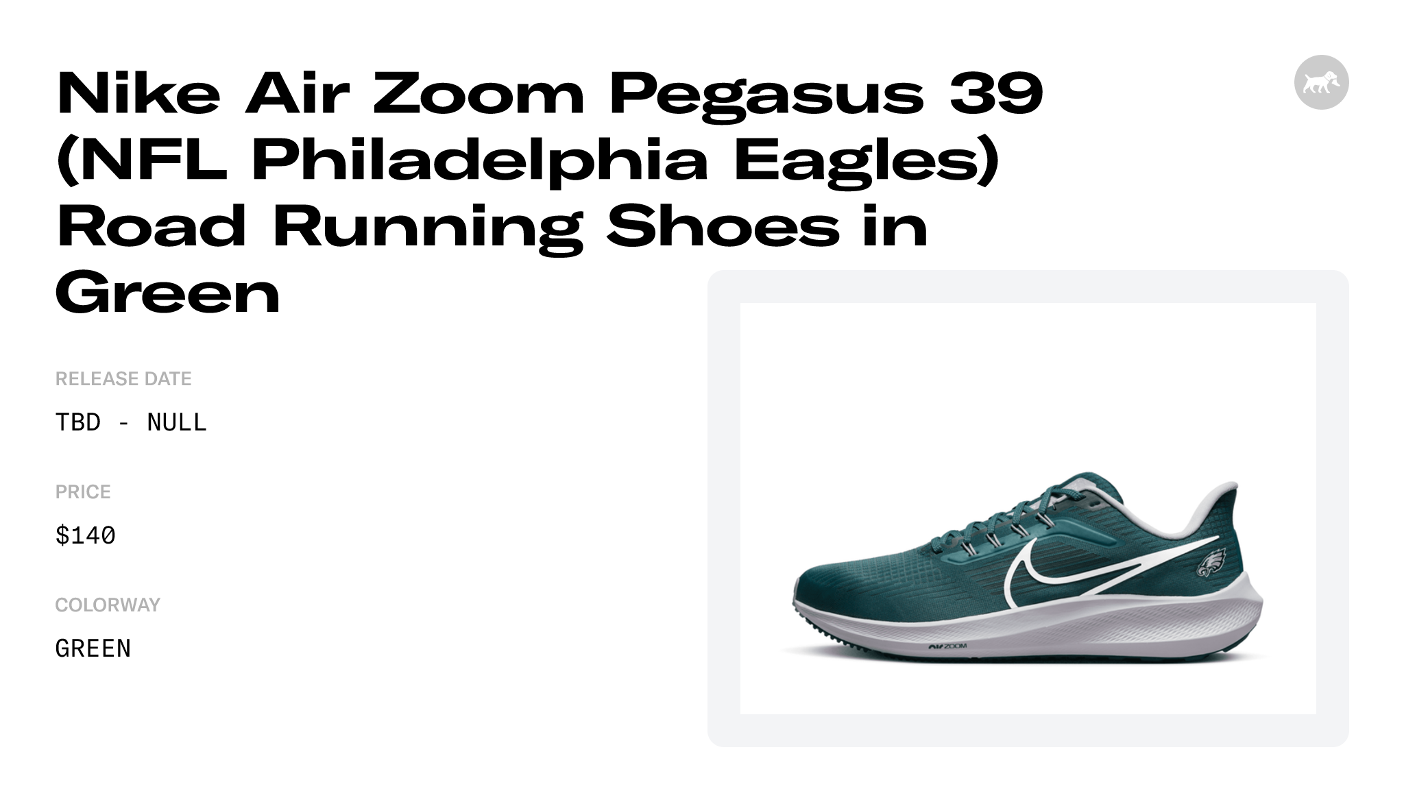 How to get the Philadelphia Eagles Nike Pegasus 39 sneakers today 