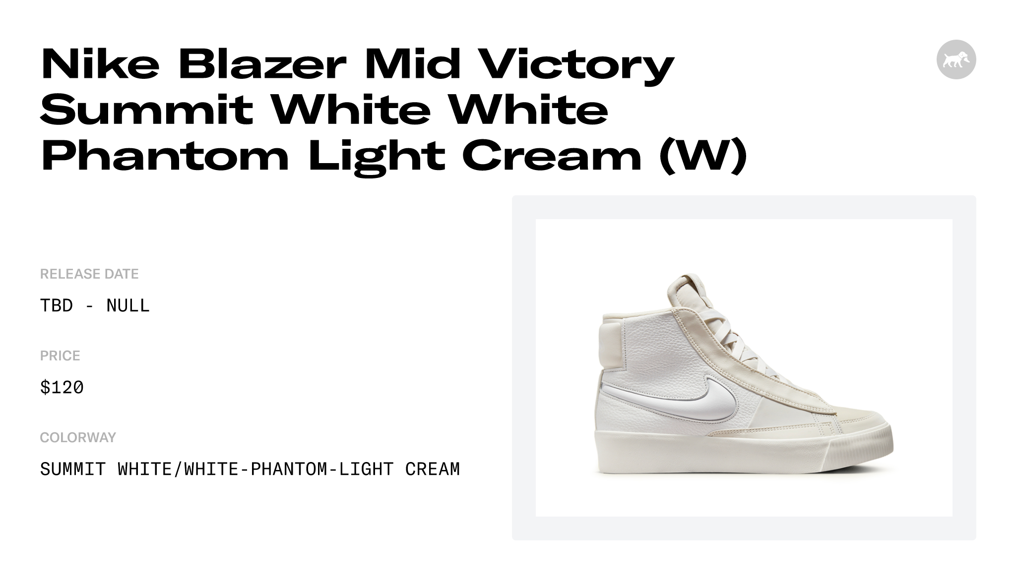 Nike Blazer Mid Victory Summit White White Phantom Light Cream (W