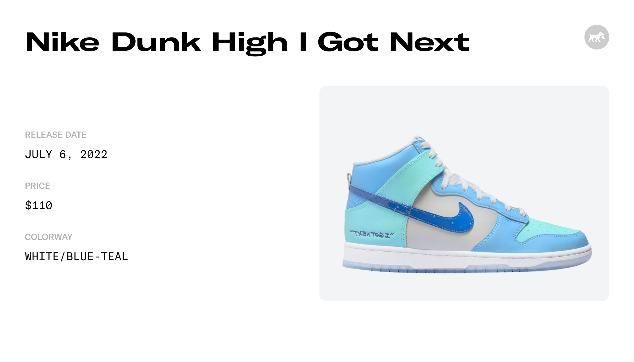  Nike Mens Dunk High DV2130 400 I Got Next - Size 10.5