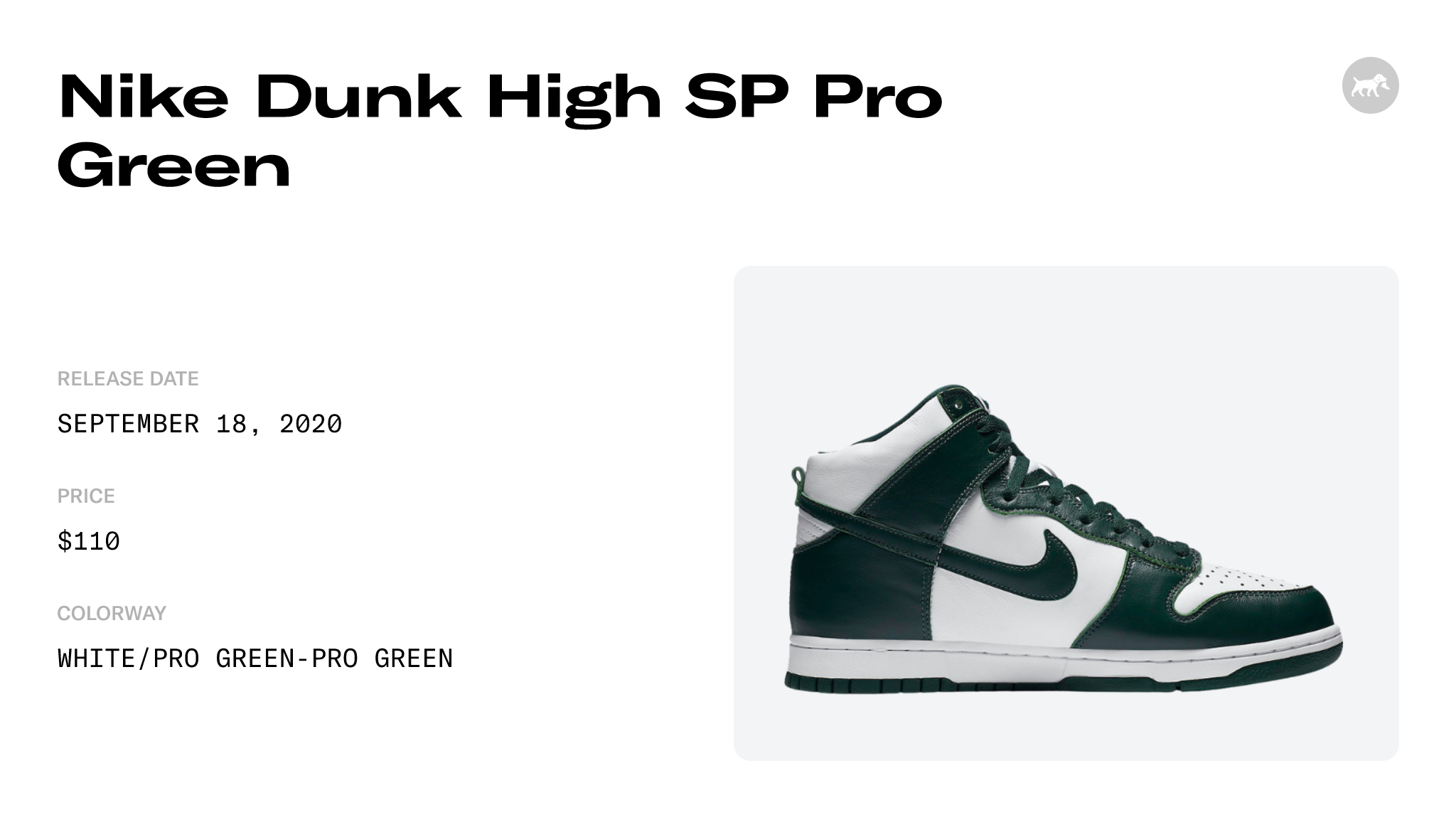 Nike Dunk High SP Pro Green - CZ8149-100 Raffles and Release Date