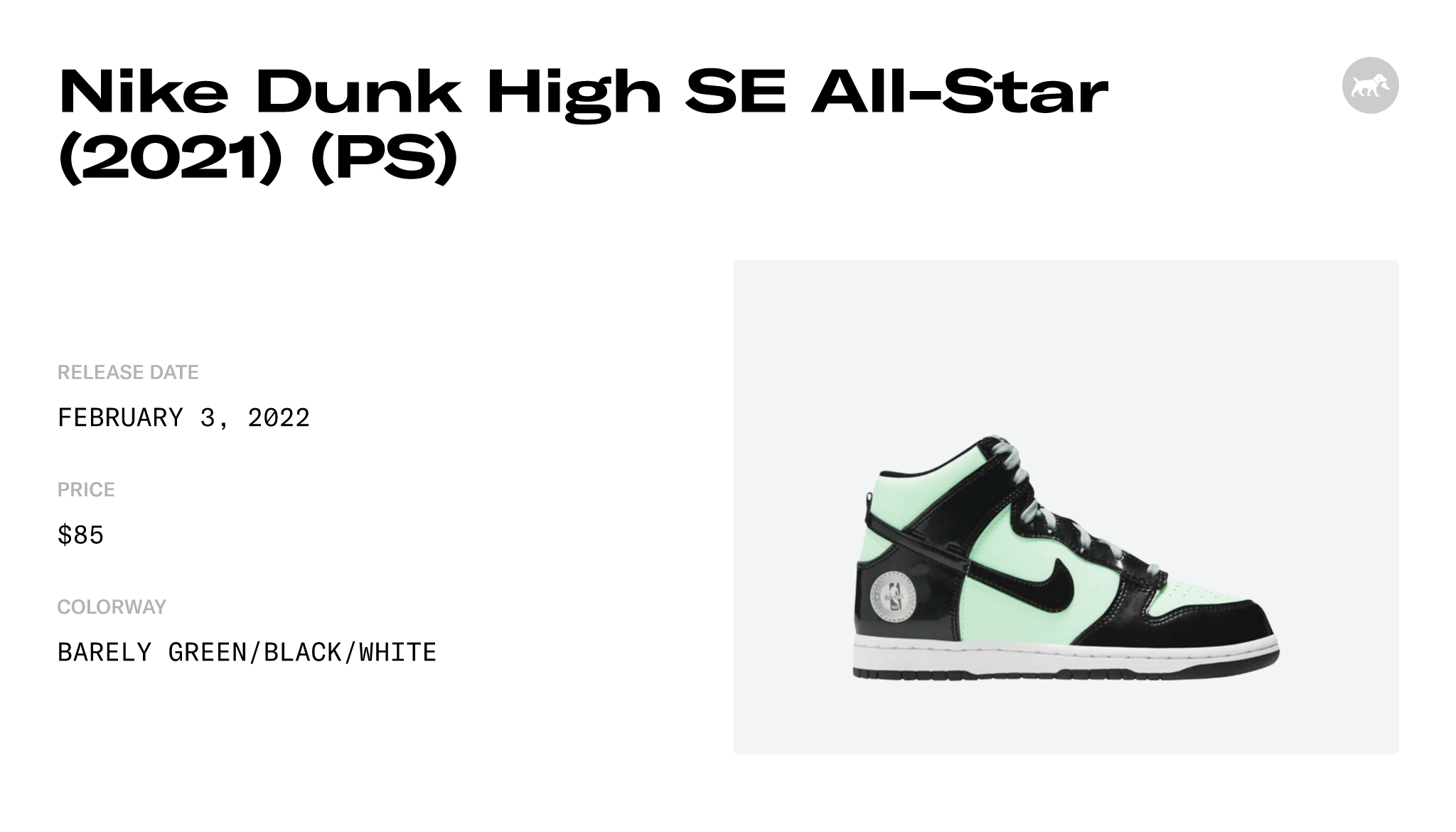 Nike dunk newest high PS All Star Barely green