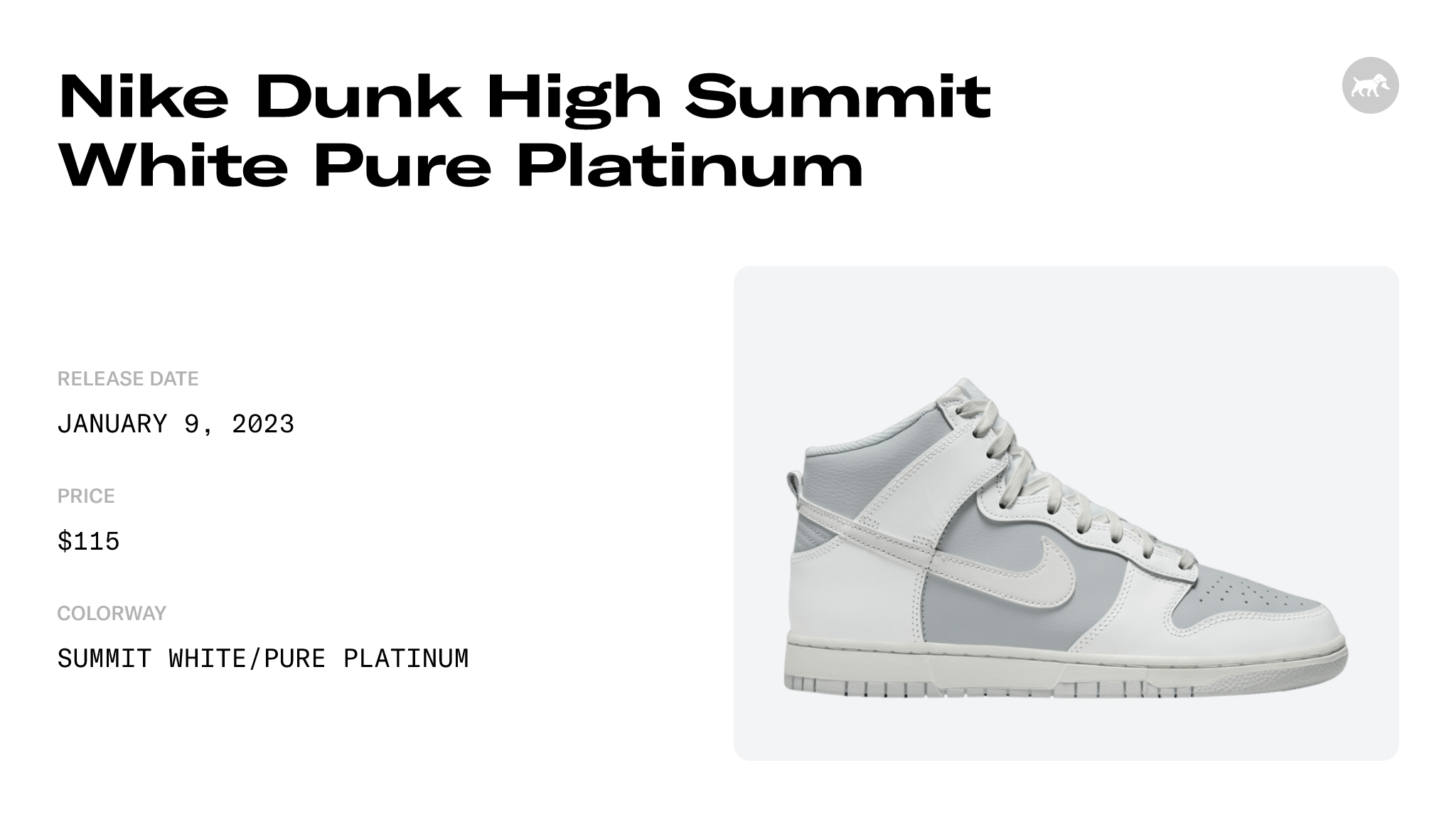 Nike Dunk High Summit White Pure Platinum - DJ6189-100 Raffles and Release  Date