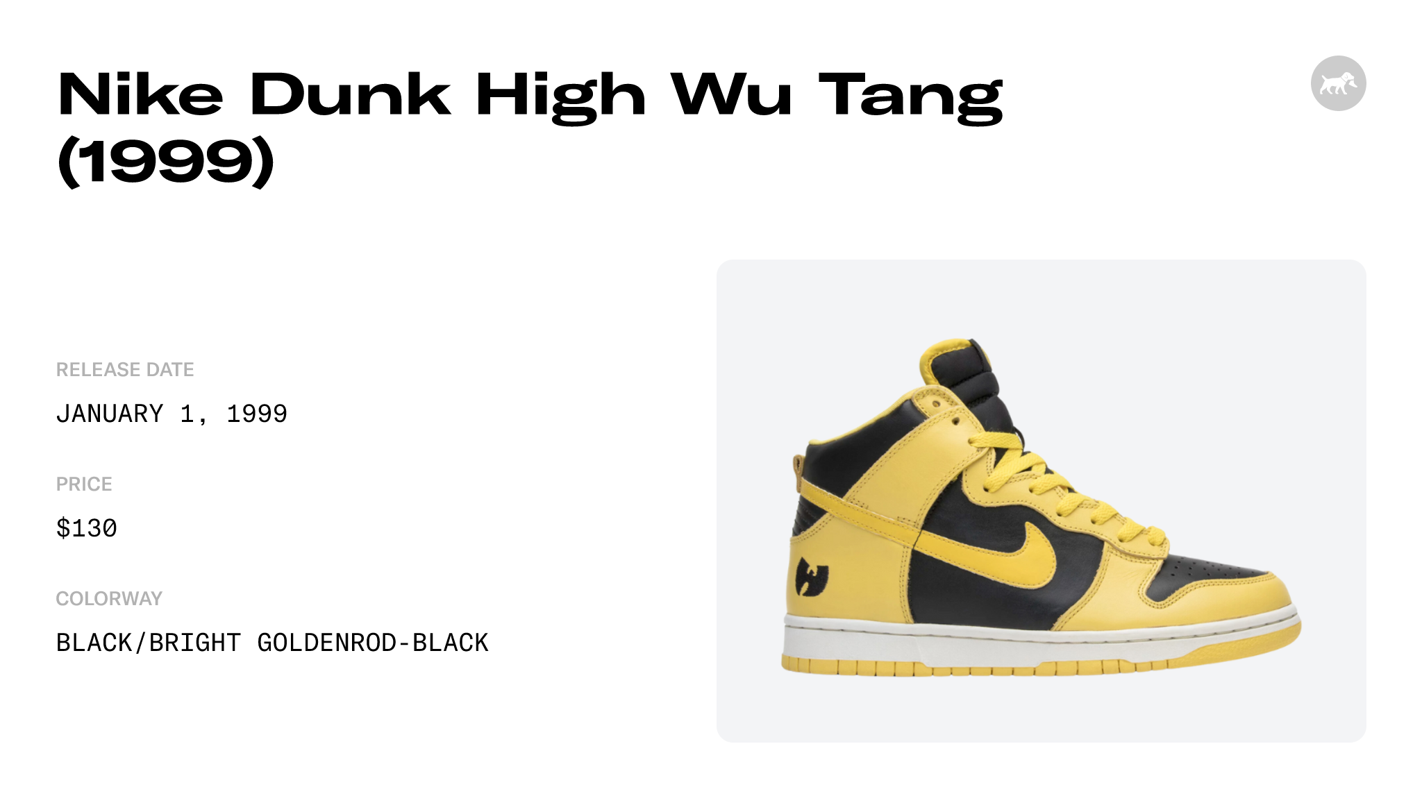 Nike Dunk High Wu Tang (1999) - 630335-073 Raffles and Release Date