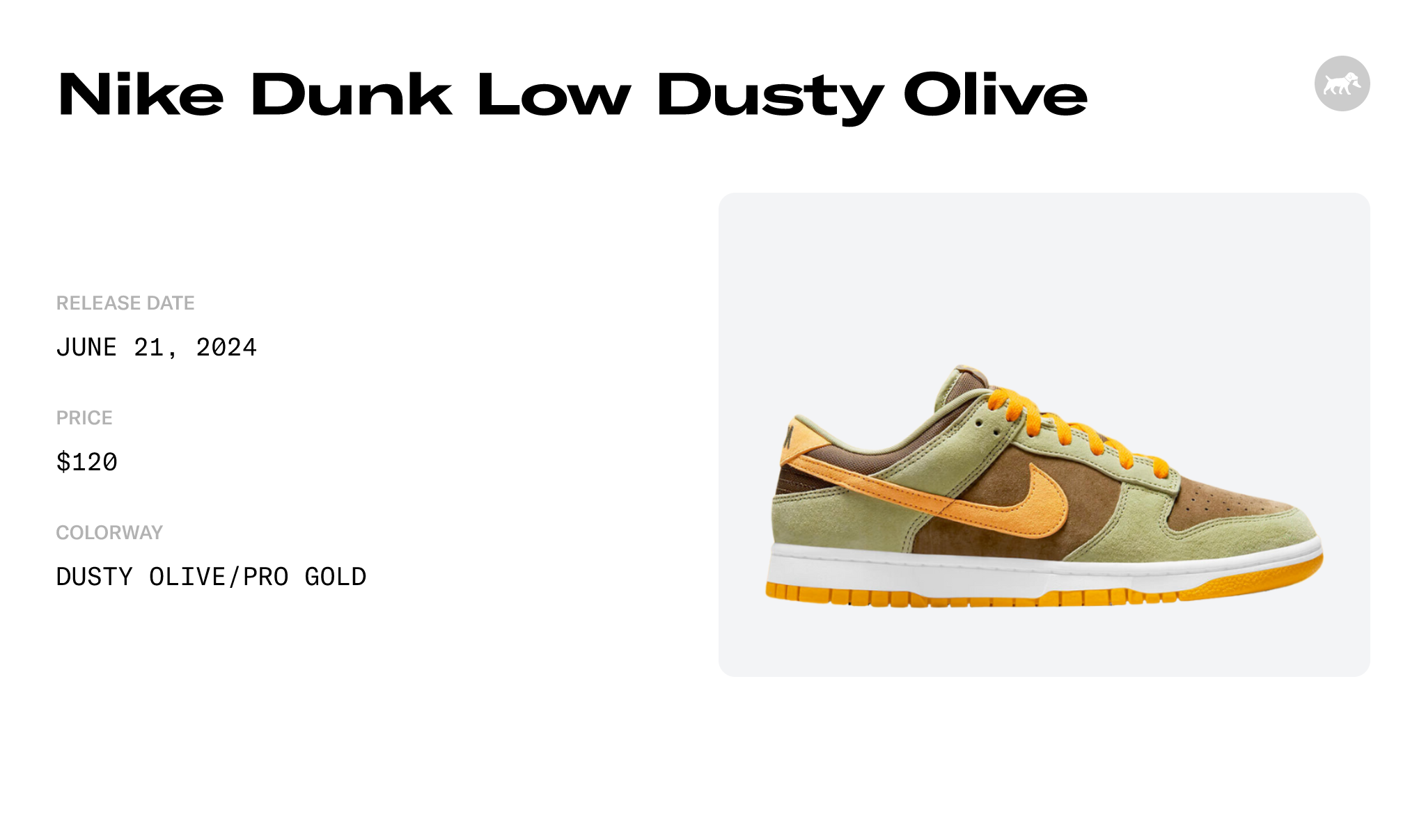 Release Dusty DH5360-300 Nike Dunk and Date Olive - Low Raffles