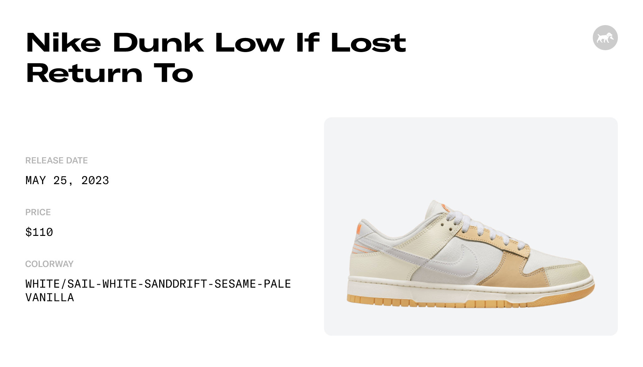 Nike Dunk Low If Lost Return To - FJ5475-100 Raffles and Release Date