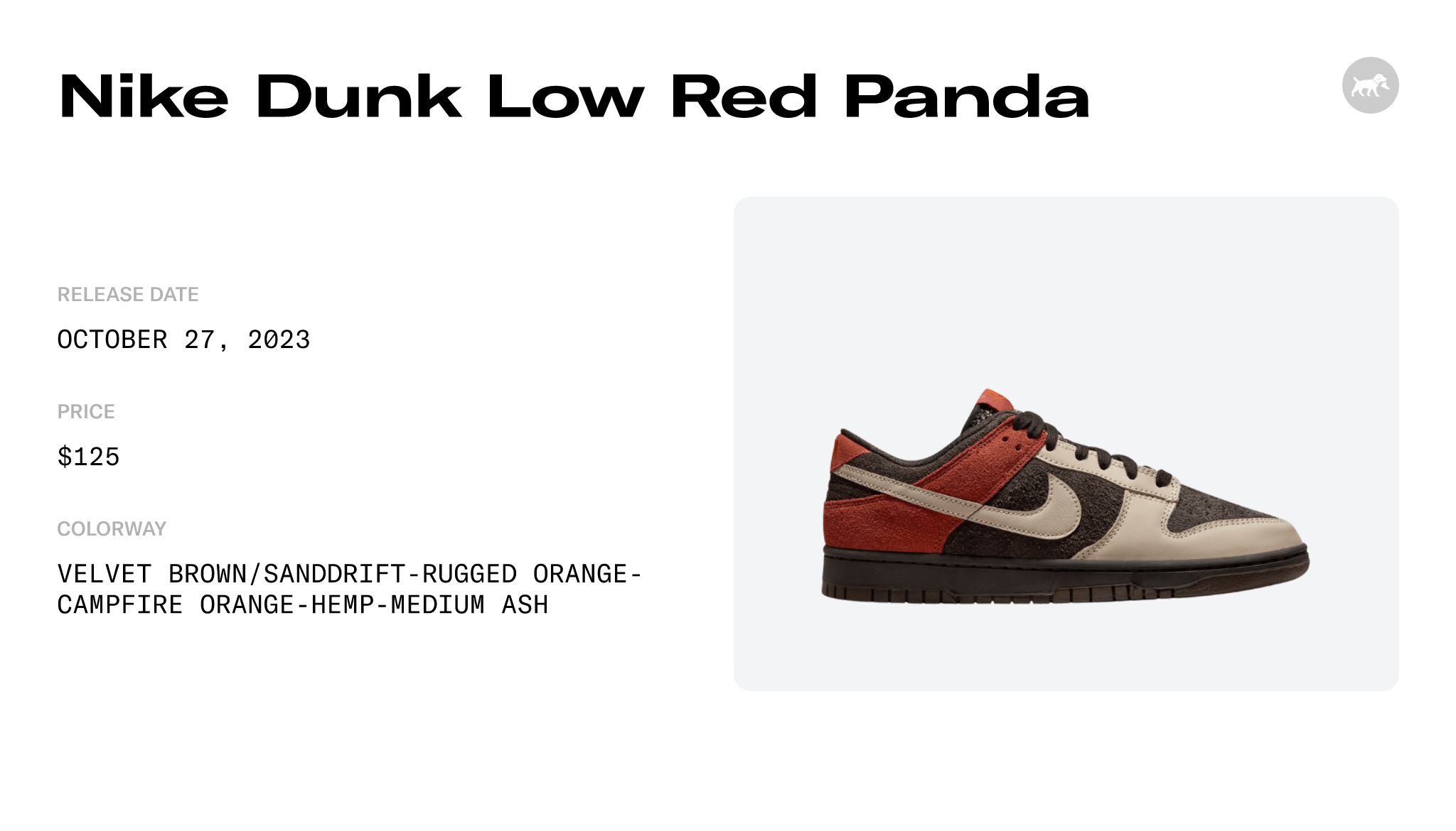 Nike Dunk Low 'Red Panda' FV0395-200 Release Date
